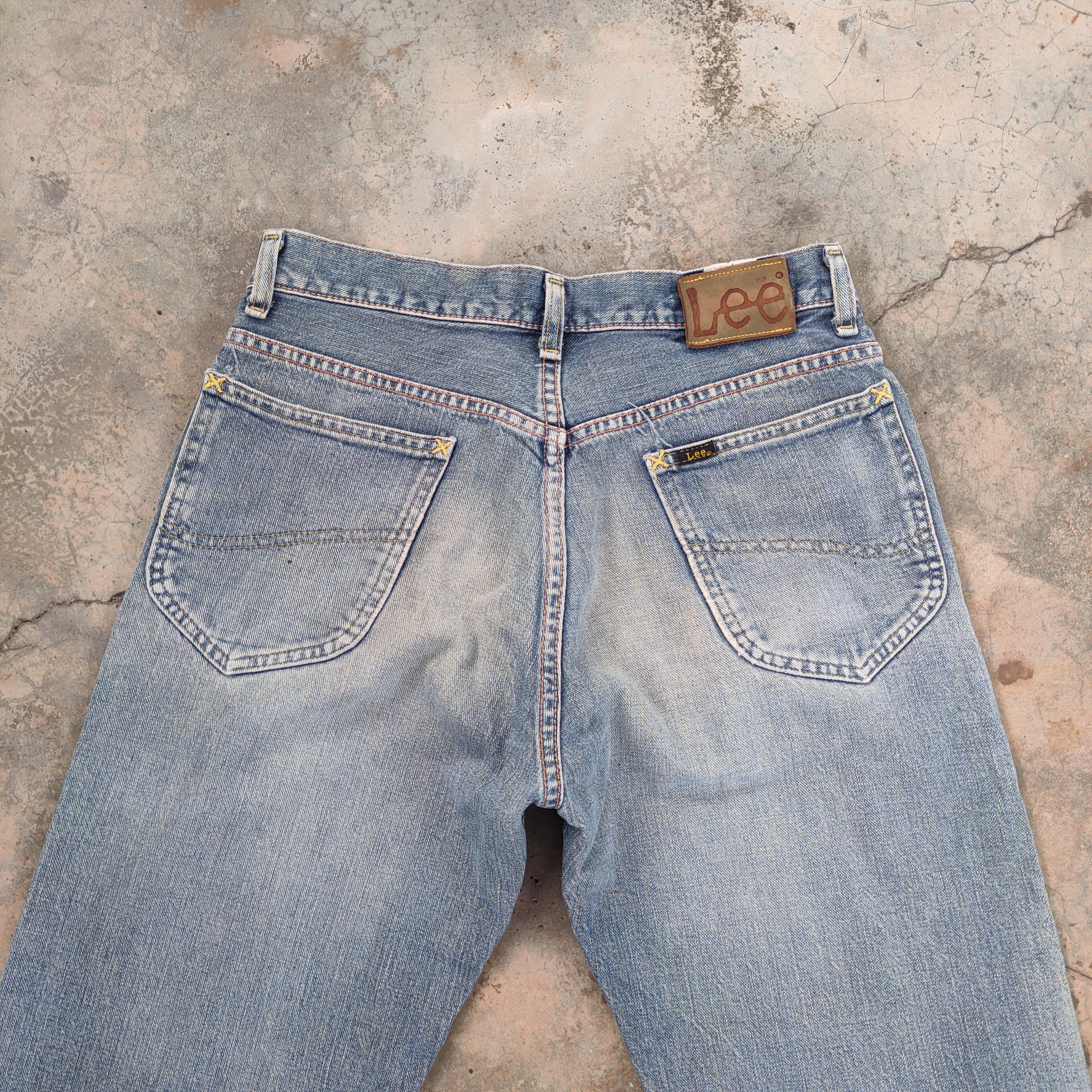Lee W29 VINTAGE LEE FADED DISTRESSED JEAN DENIM PANTS Size US 29 - 10 Thumbnail