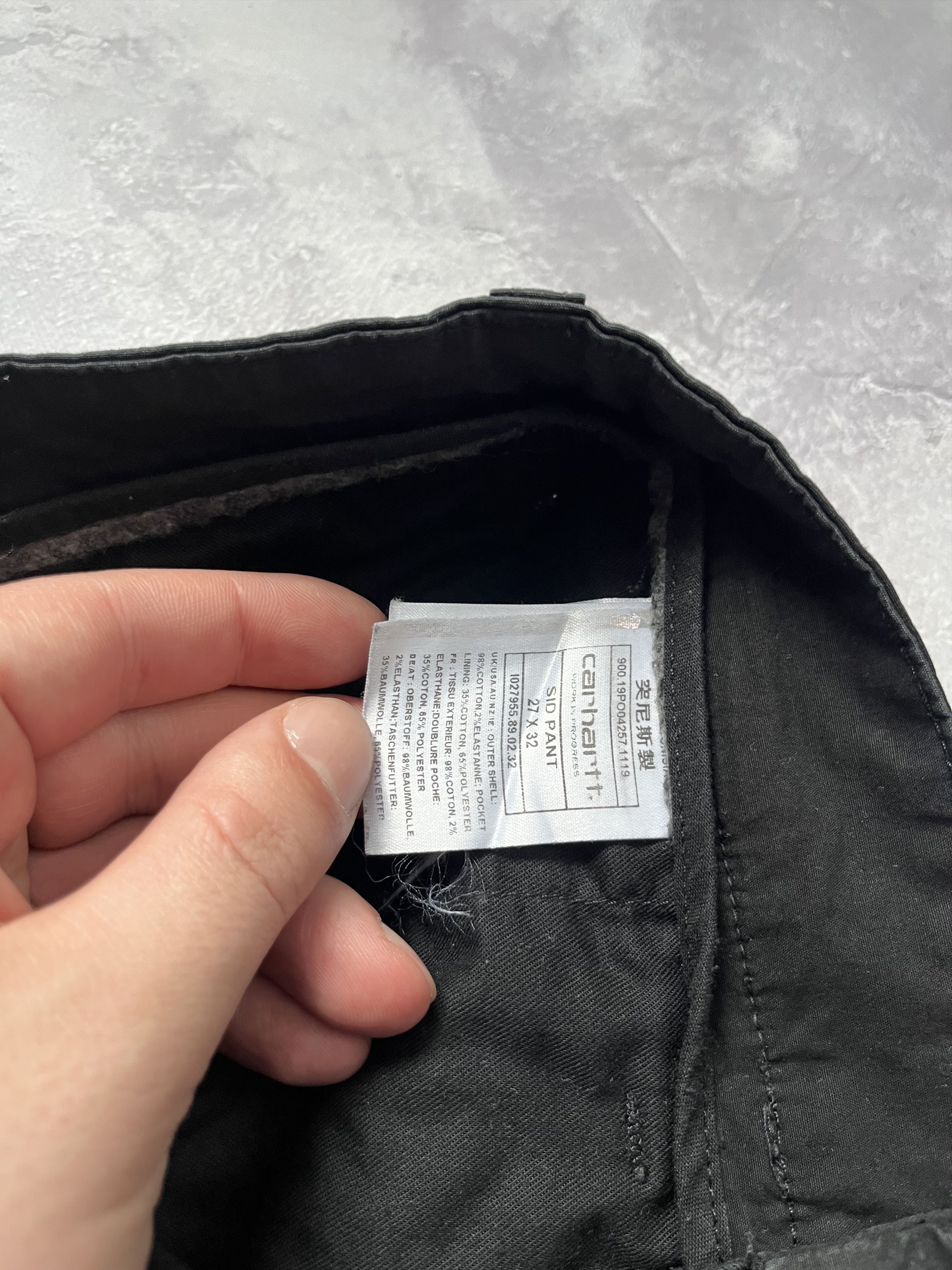 Carhartt Wip Carhartt Work In Progress Pants 27x32 Black SID Chinos WIP Size US 27 - 4 Thumbnail