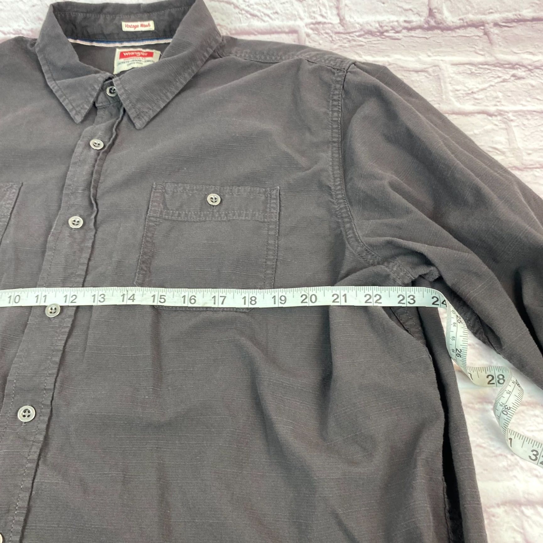 Wrangler VINTAGE Wrangler Mens Button-Up Shirt 2XL Long Sleeve 100% Cotton Brown Cowboy Western 2XL Button-Up Mens Shirt Size US XXL / EU 58 / 5 - 6 Thumbnail