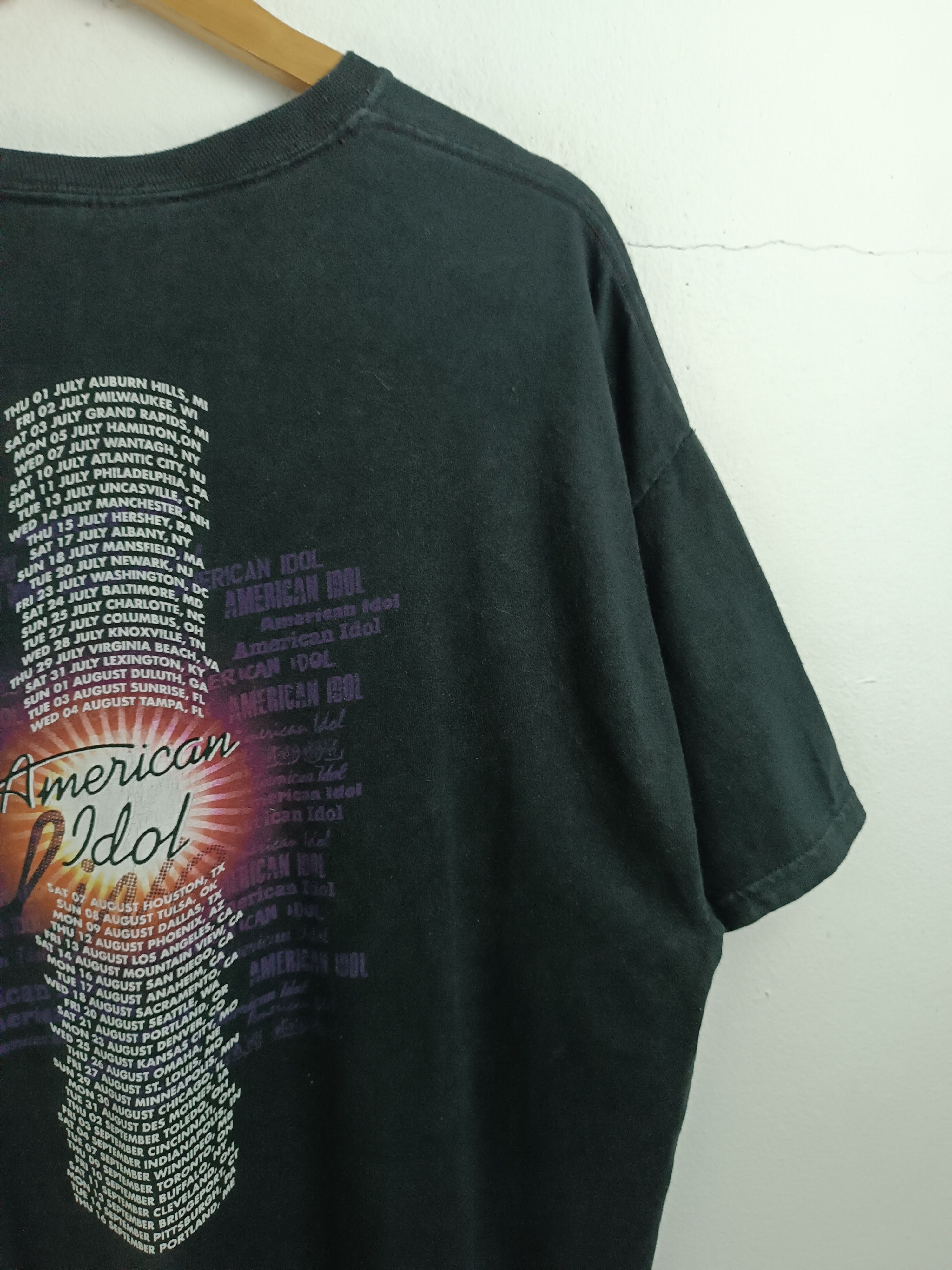 Rap Tees VINTAGE 2010 AMERICAN IDOL LIVE TOUR TS kelly clarkson aiken Size US XL / EU 56 / 4 - 14 Thumbnail
