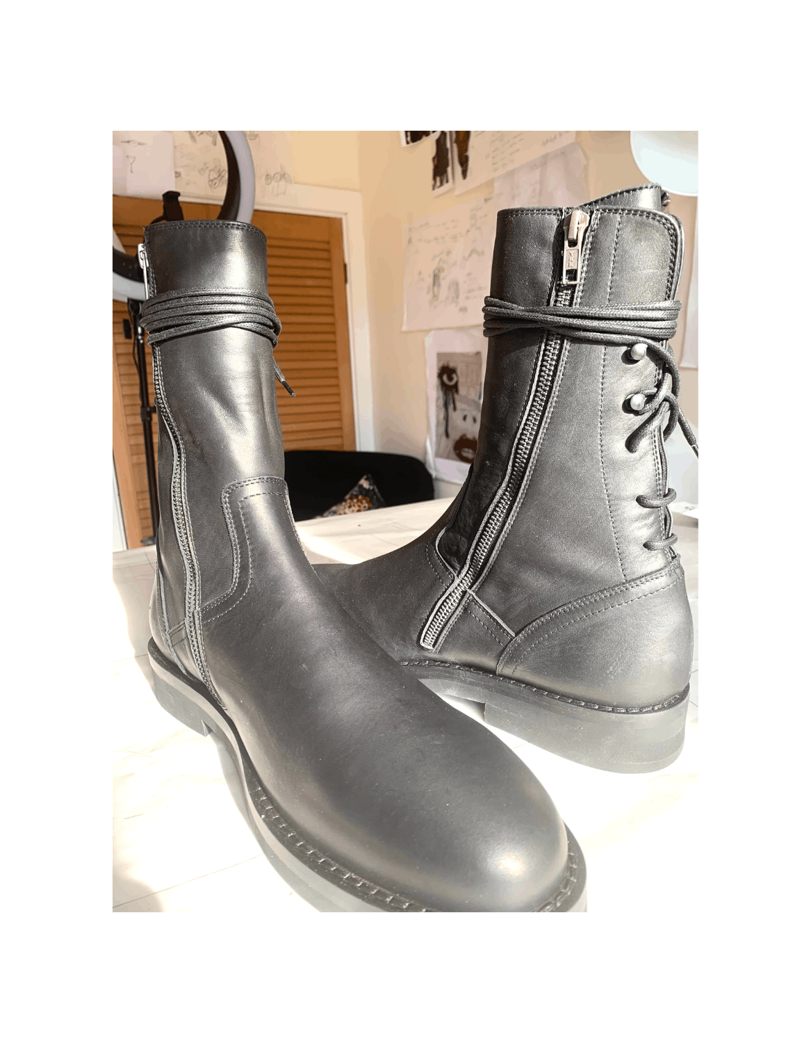 Ann Demeulemeester VITELLO OLIO NERO Size US 10 / EU 43 - 12 Thumbnail