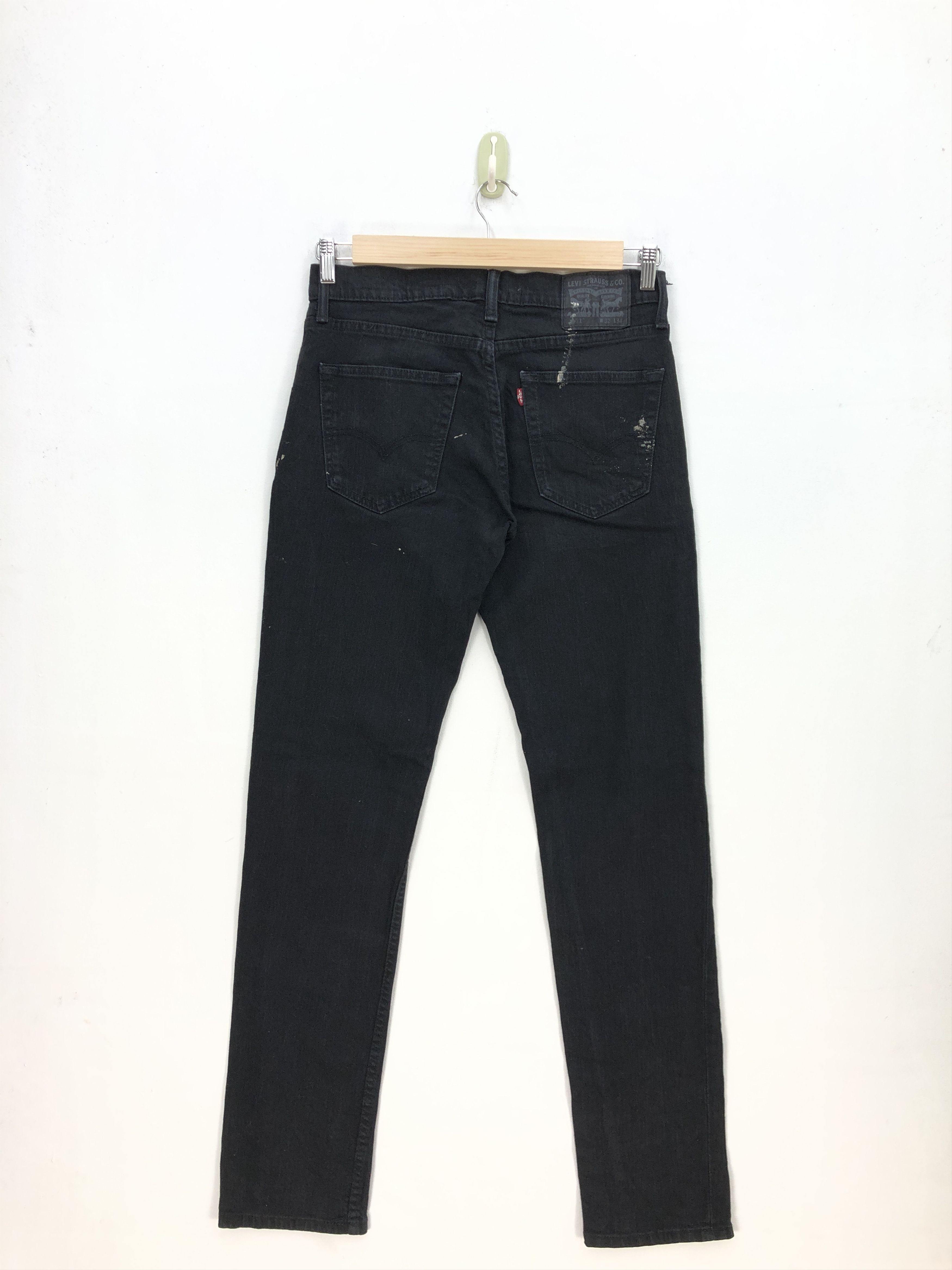 Levi's Vintage Levis Skinny Jeans Levi's Super Black Tapered Denim Size US 32 / EU 48 - 2 Thumbnail