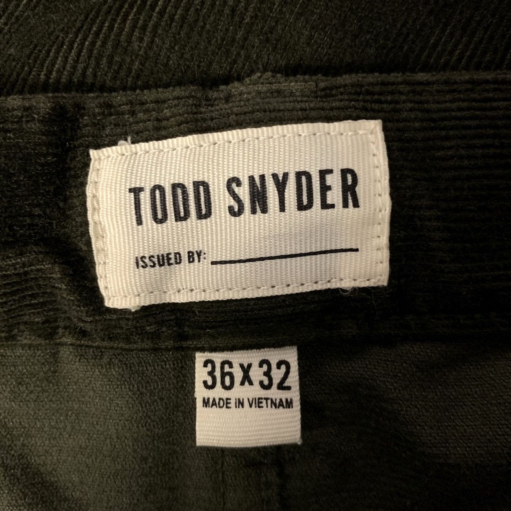 Todd Snyder TODD SNYDER Green Olive Corduroy Cotton Blend Pants Men Size 36 Size US 36 / EU 52 - 4 Thumbnail