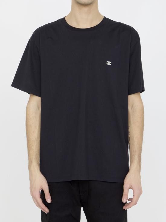 Celine CELINE Men T-Shirts 2X04I671Q BLACK Size US L / EU 52-54 / 3 - 1 Thumbnail