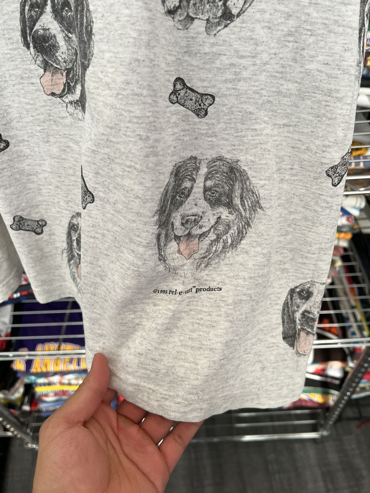 Habitat 1995 Dog Breeds AOP Nature Tee Single Stitch Rel E Vant Tee Size US L / EU 52-54 / 3 - 4 Thumbnail