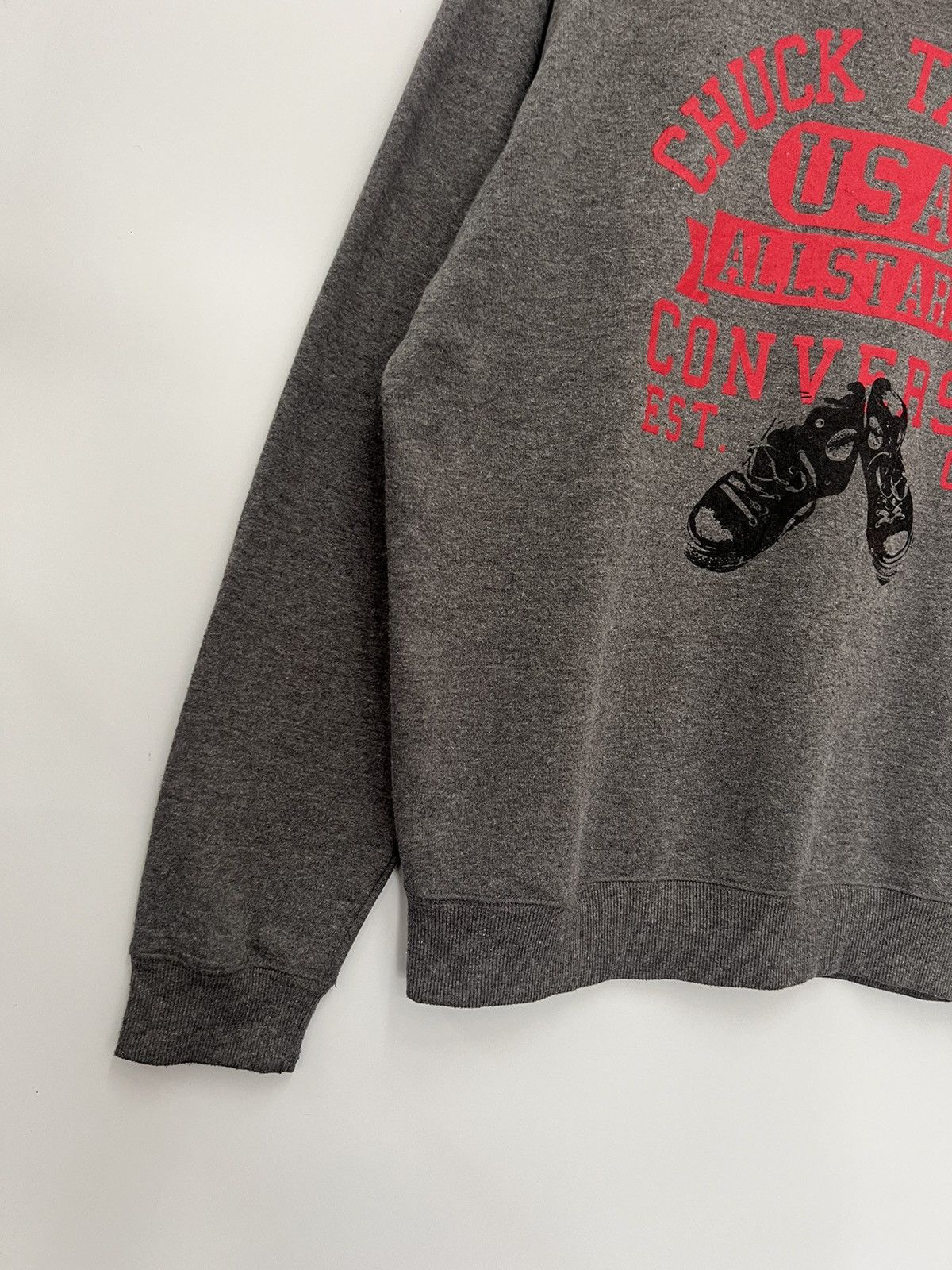 Converse × Vintage 🔥 CONVERSE CHUCK TAYLOR BIG LOGO SWEATSHIRT Size US L / EU 52-54 / 3 - 3 Thumbnail