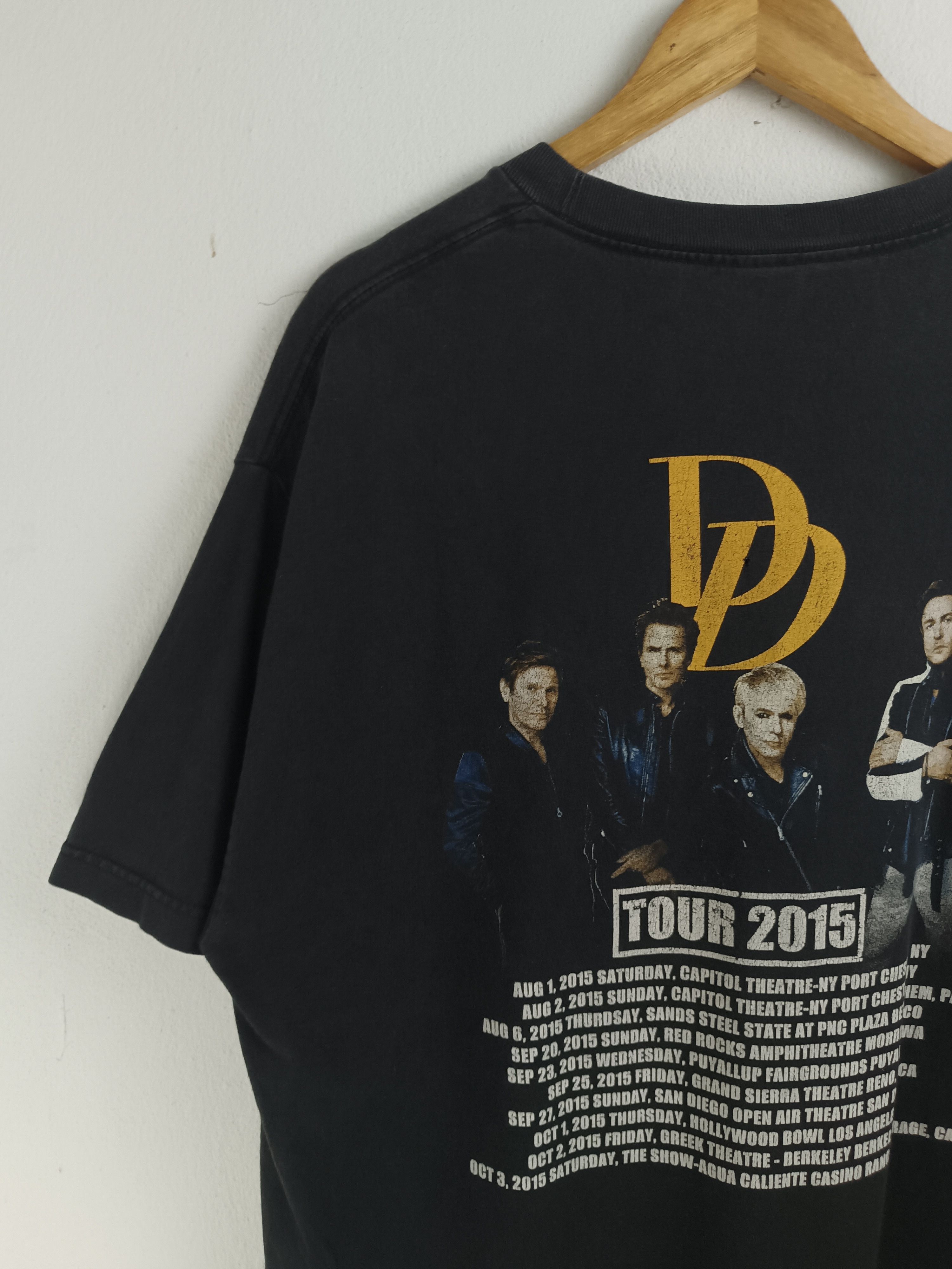Band Tees THRASHED FADED VINTAGE 2015 DURAN DURAN TOUR DEPECHE CURE U2 Size US L / EU 52-54 / 3 - 11 Thumbnail