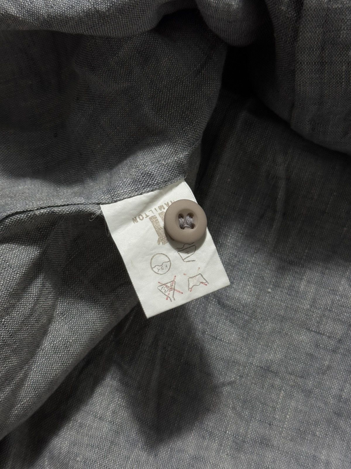 Issey Miyake 💥LAST SALE💥Issey Miyake Linen Button Up Shirt Size US L / EU 52-54 / 3 - 4 Thumbnail