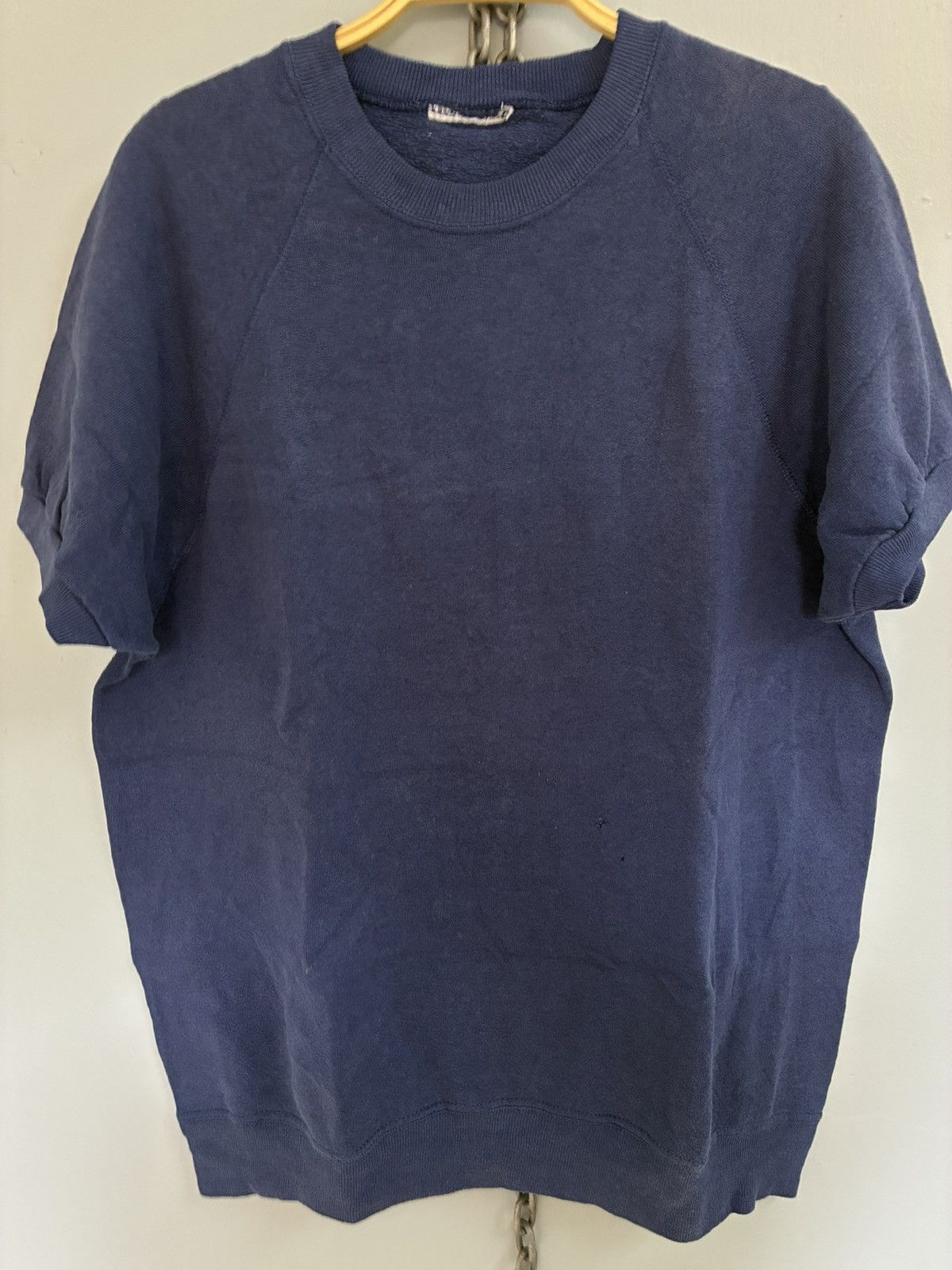 Vintage Vintage 80s Plain short sleeve sweatshirt Size US XL / EU 56 / 4 - 3 Thumbnail