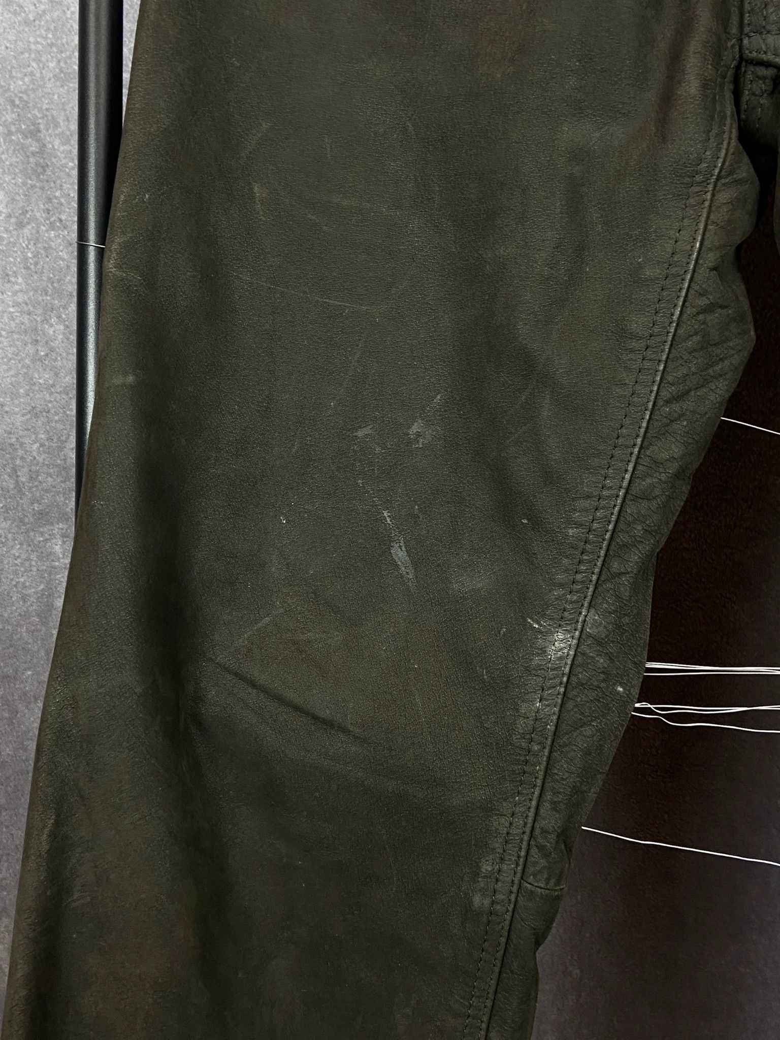 Vintage Maddox Brown Waxed Workwear Pants M Utility Fit Size US 36 / EU 52 - 2 Thumbnail