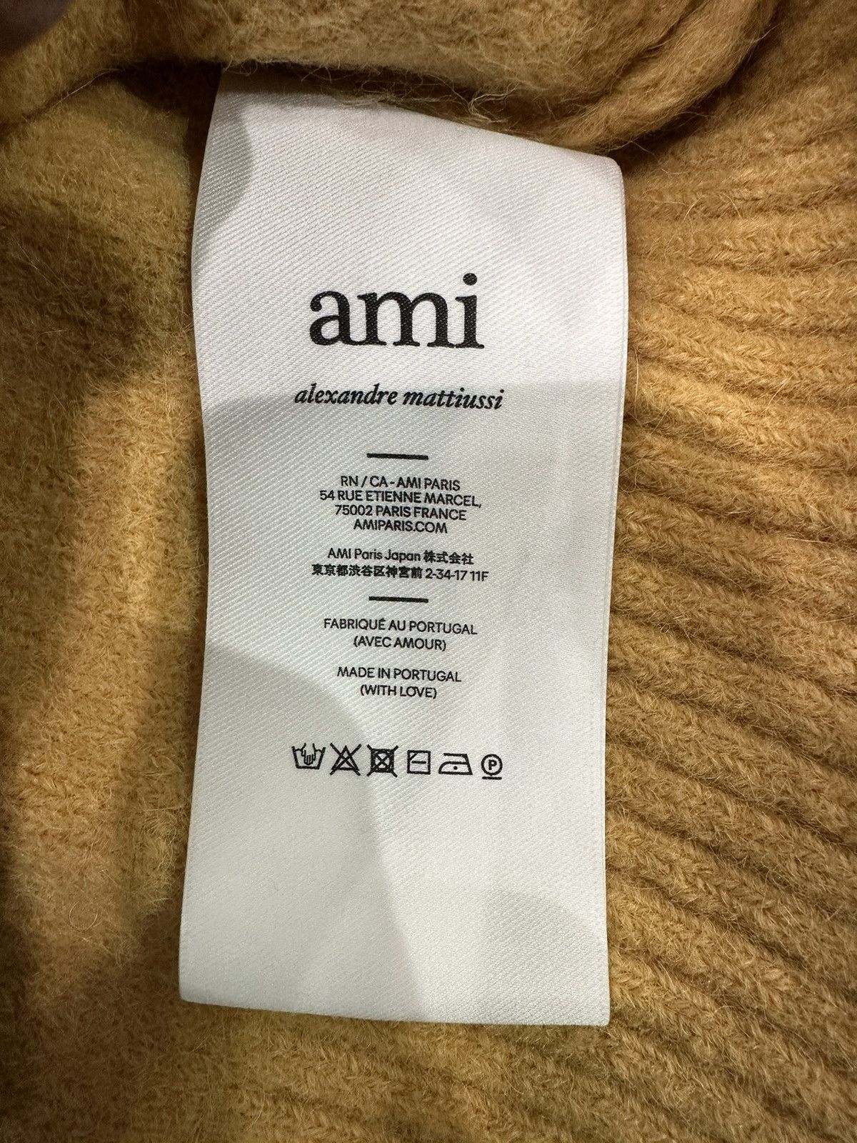 AMI AMI - ADC Crewneck Sweater Mustard Size US M / EU 48-50 / 2 - 3 Thumbnail
