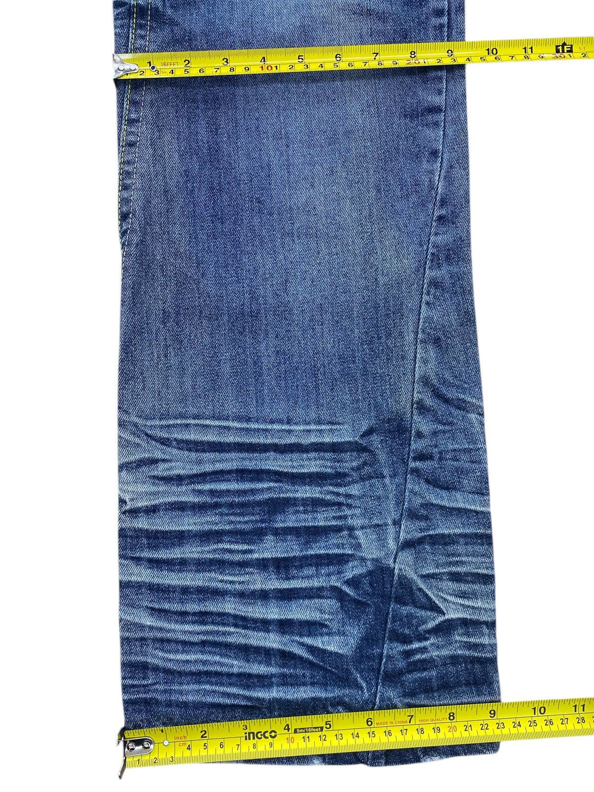Other Japanese Brand Light Wash Whiskered Style Straight Leg Jeans Size US 31 - 9 Thumbnail
