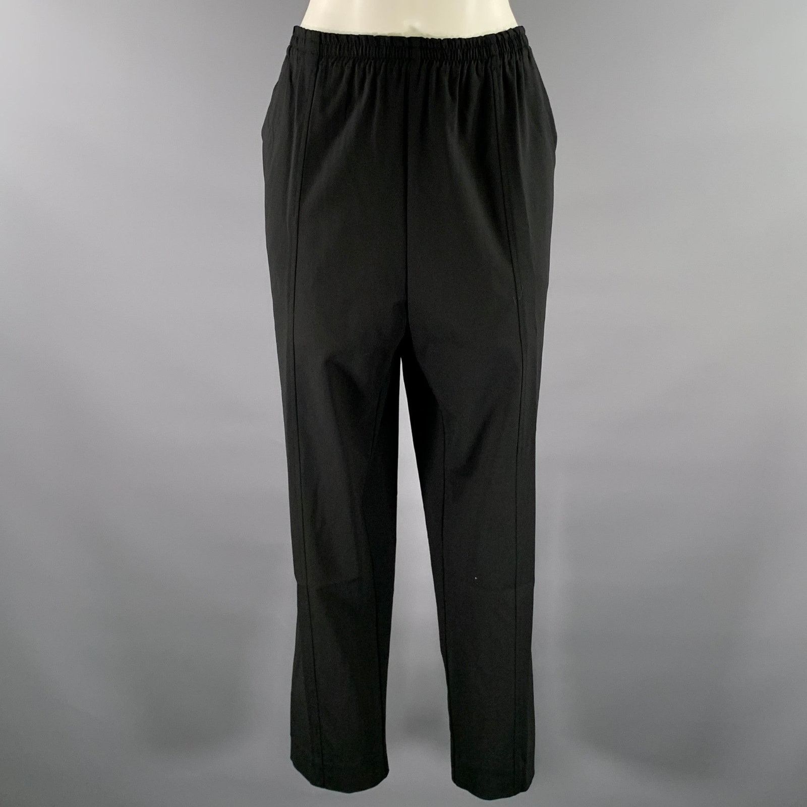 eskandar ESKANDAR Size XL Black Wool Elastane Pants Size US 34 / EU 50 - 1 Thumbnail