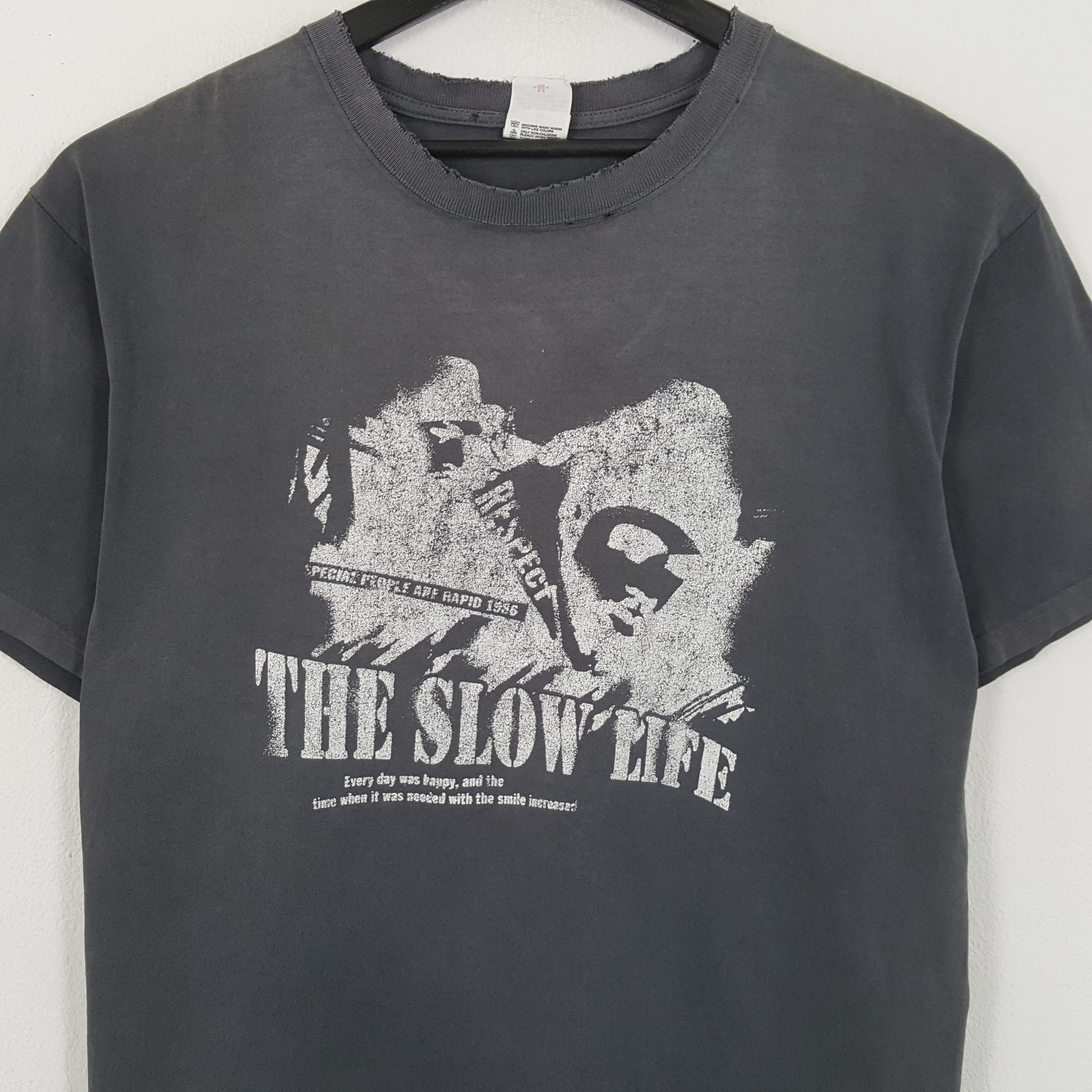 Vintage THE SLOW LIFE Distressed Vintage Tshirt Size US L / EU 52-54 / 3 - 2 Thumbnail