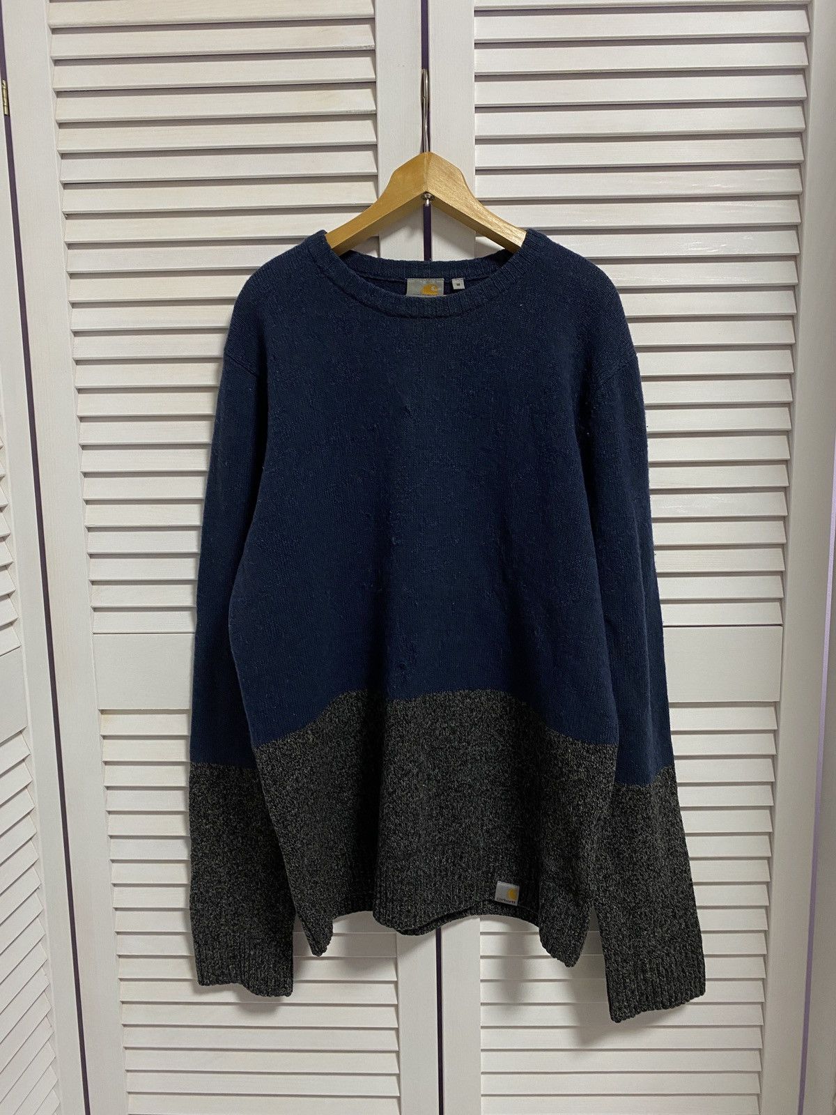 Carhartt × Vintage 🚥 Vintage Sweater Carhartt WORKWEAR Knitted sweater Size US M / EU 48-50 / 2 - 1 Thumbnail