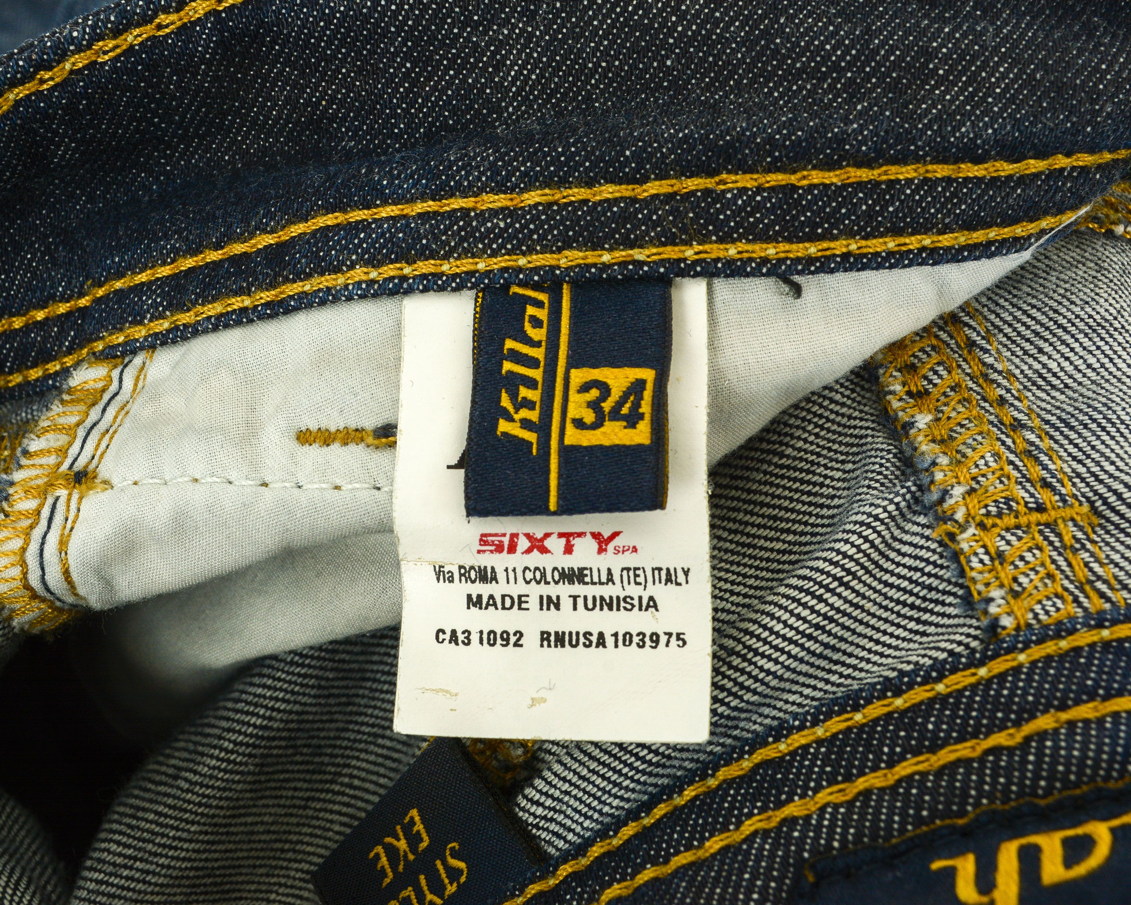 Other KILLAH EKE Women W34 L34 Slim Jeans Straight Trousers Pants Size 34" / US 12 / IT 48 - 4 Thumbnail