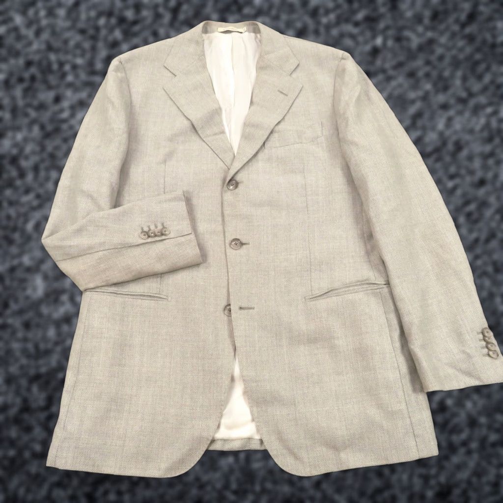 Suitsupply SuitSupply 44L Blazer Havana Vitale Barberis Lightweight Wool Basket Weave Light Jacket/Coat? Size 44R - 1 Thumbnail