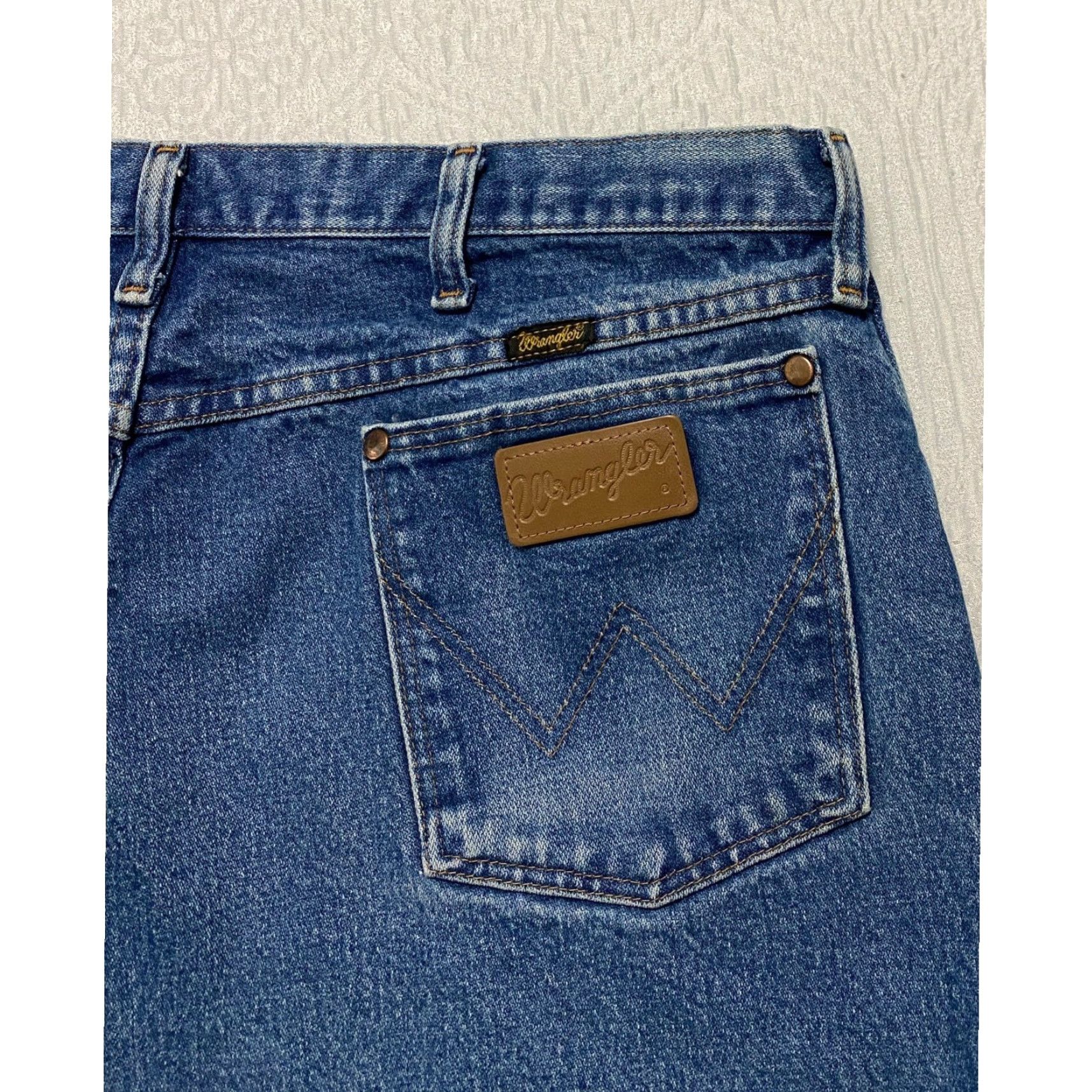 Wrangler Wrangler Cowboy Cut Western Jeans Men 40×32 Blue Denim Button Pockets 5-Pocket Cowboy Size US 40 / EU 56 - 2 Thumbnail