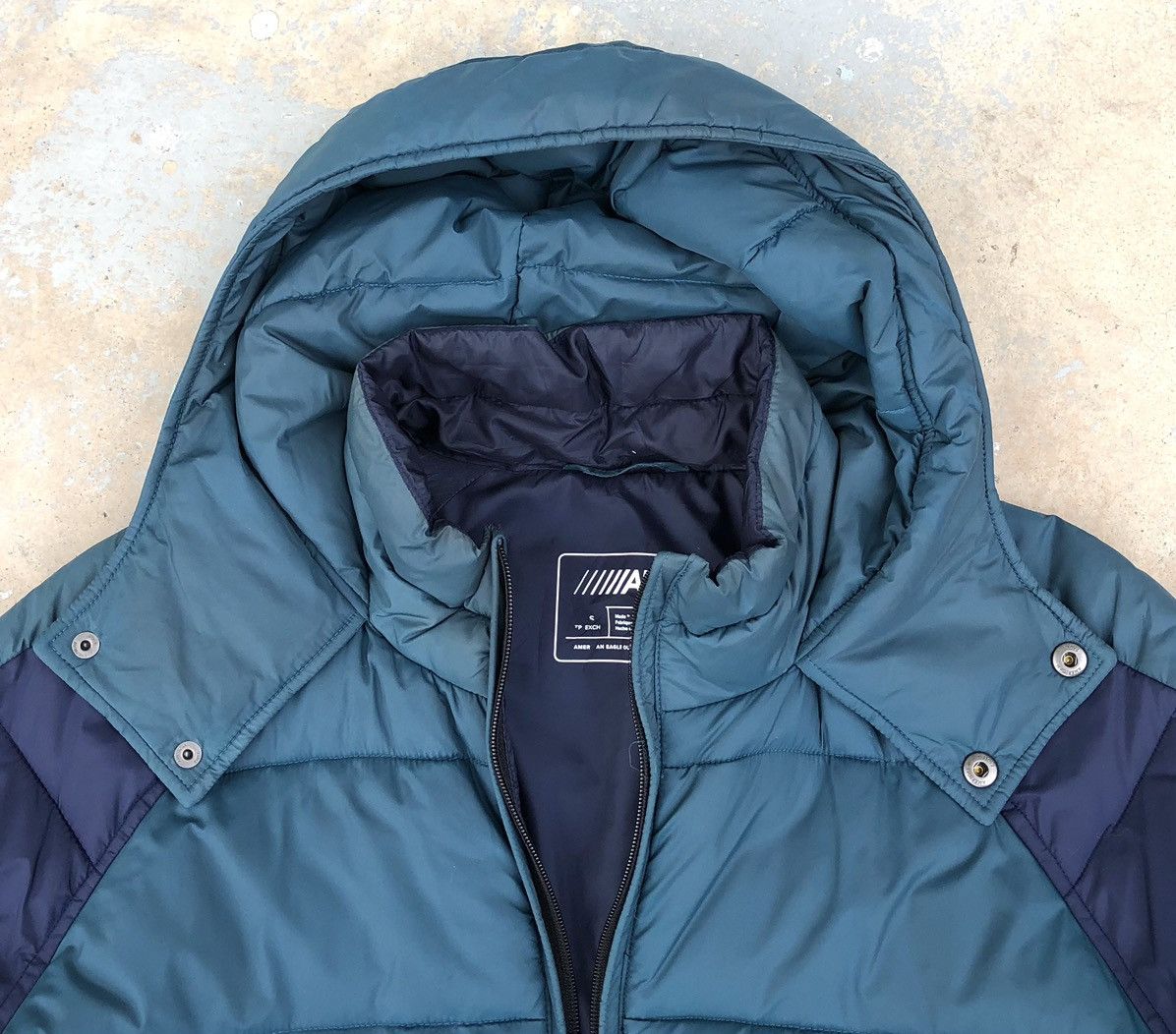 American Eagle Outfitters American Eagle AE Men's Puffer Bomber Nylon Hoodie Jacket Size US M / EU 48-50 / 2 - 9 Thumbnail