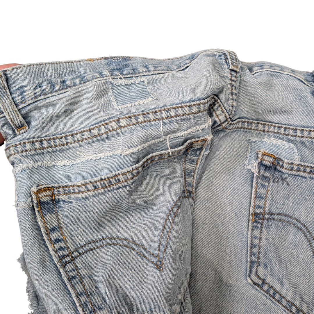 Levi's Levi's 505 Relaxed Fit Grunge Cut-off Denim Shorts | 40" Size US 40 / EU 56 - 7 Thumbnail