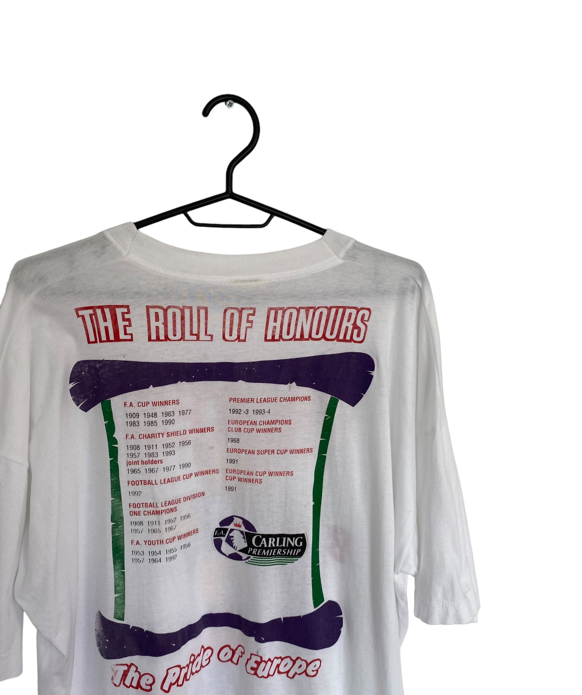 Vintage Manchester United 93-94 Premier league champions tee Size US XL / EU 56 / 4 - 5 Thumbnail