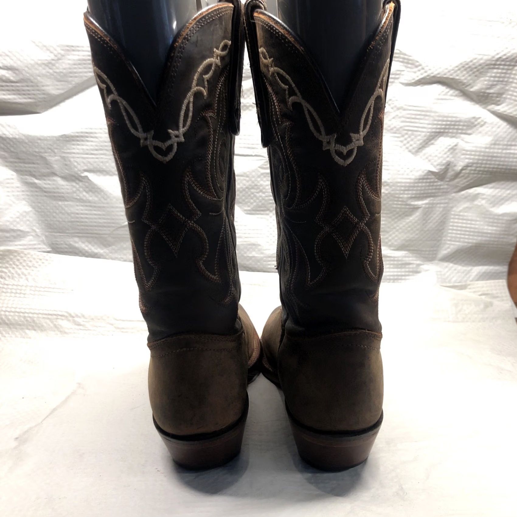 Tony Lama Tony Lama Womens Western Boots Vaquero Size 7.5B Cowgirl Style VF 6007 Boots Western Embroidered Leather Medium Shaft Brown Ladies Size US 8 / IT 38 - 4 Thumbnail