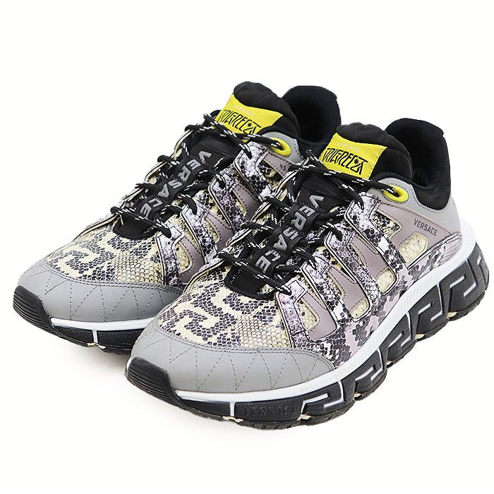 Versace Versace Gianni Versace Trigreca Leather Sneakers Leather Shoes DUTY FREE for USA Size ONE SIZE - 1 Thumbnail