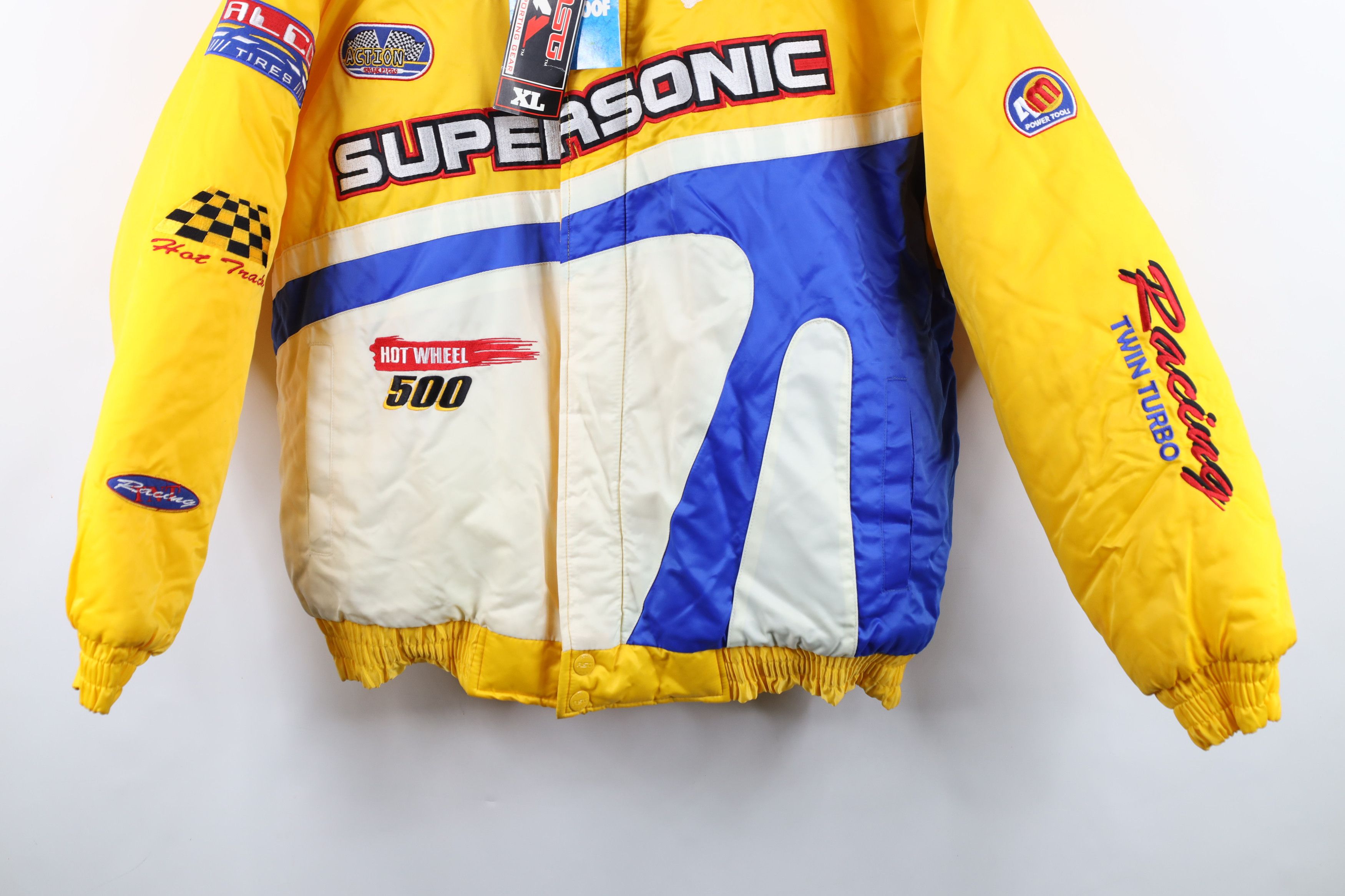 Vintage Deadstock Vintage Y2K 2000 Pit Crew Racing Puffer Jacket Size US XL / EU 56 / 4 - 3 Thumbnail