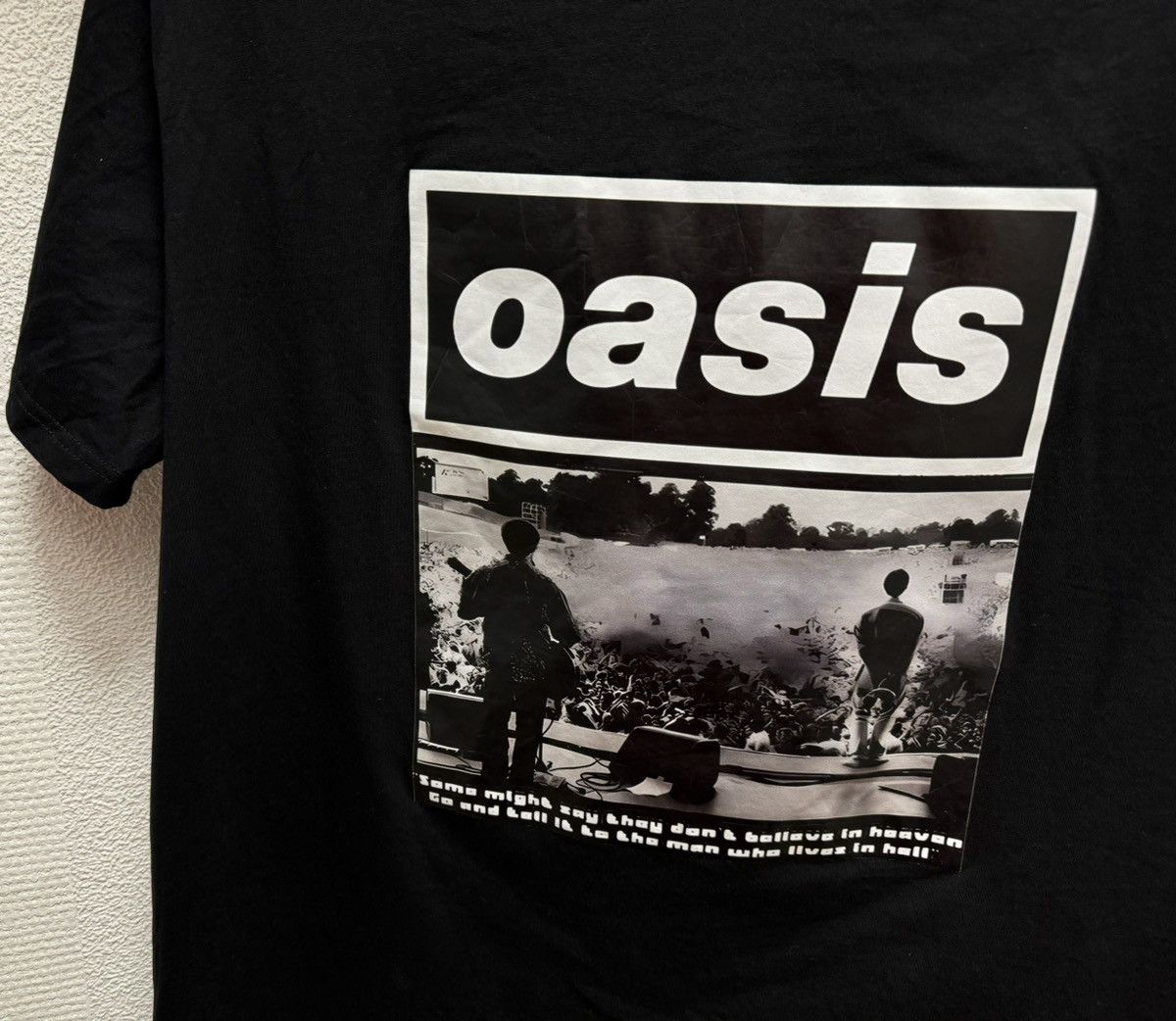 Band Tees Oasis big logo vintage black t-shirt Xl-Xxl 2xl boxlogo sing Size US XXL / EU 58 / 5 - 5 Thumbnail