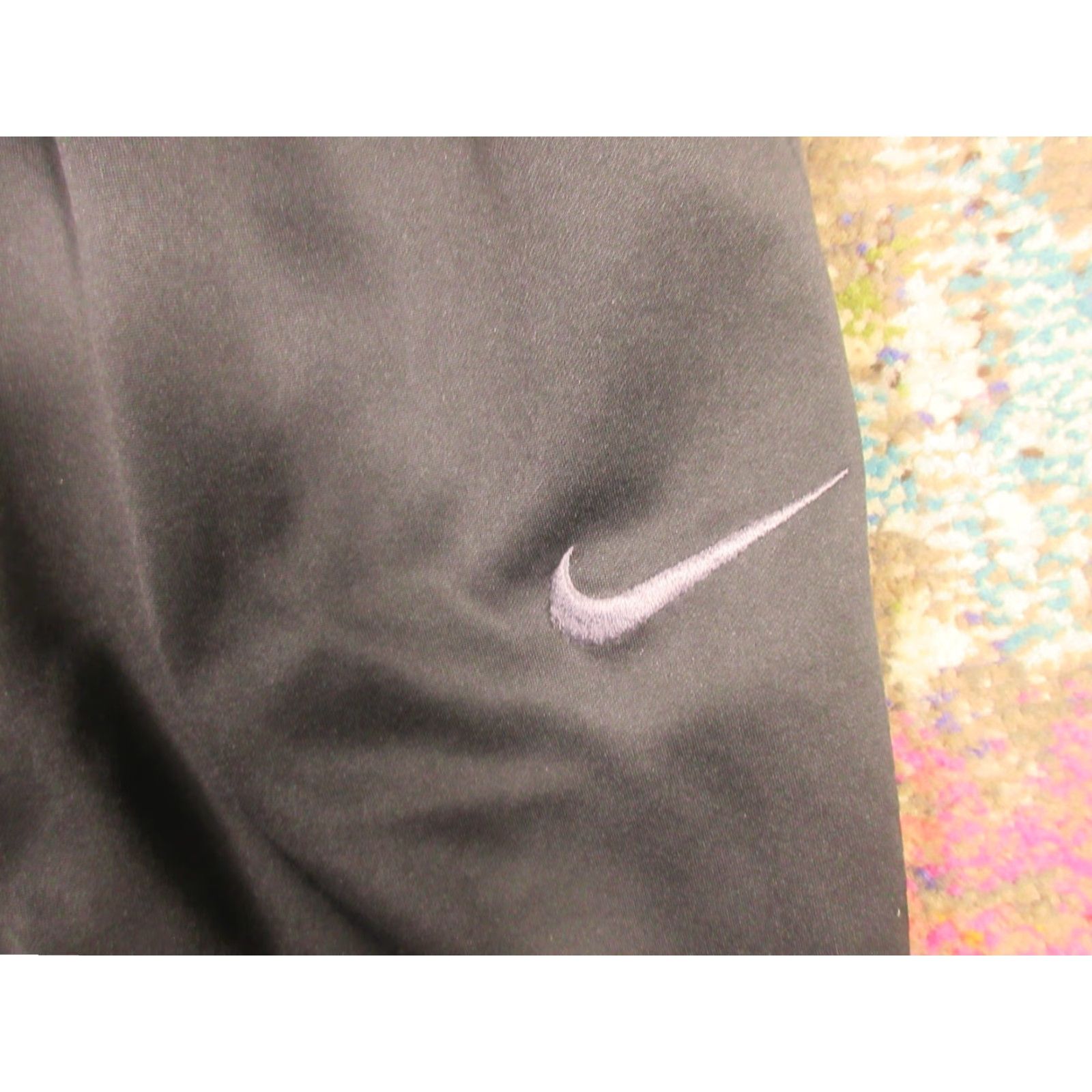 Nike Nike Dri-Fit Jogger Pants Mens Large Black Fleece Embroidered Swoosh Size US 33 - 5 Thumbnail
