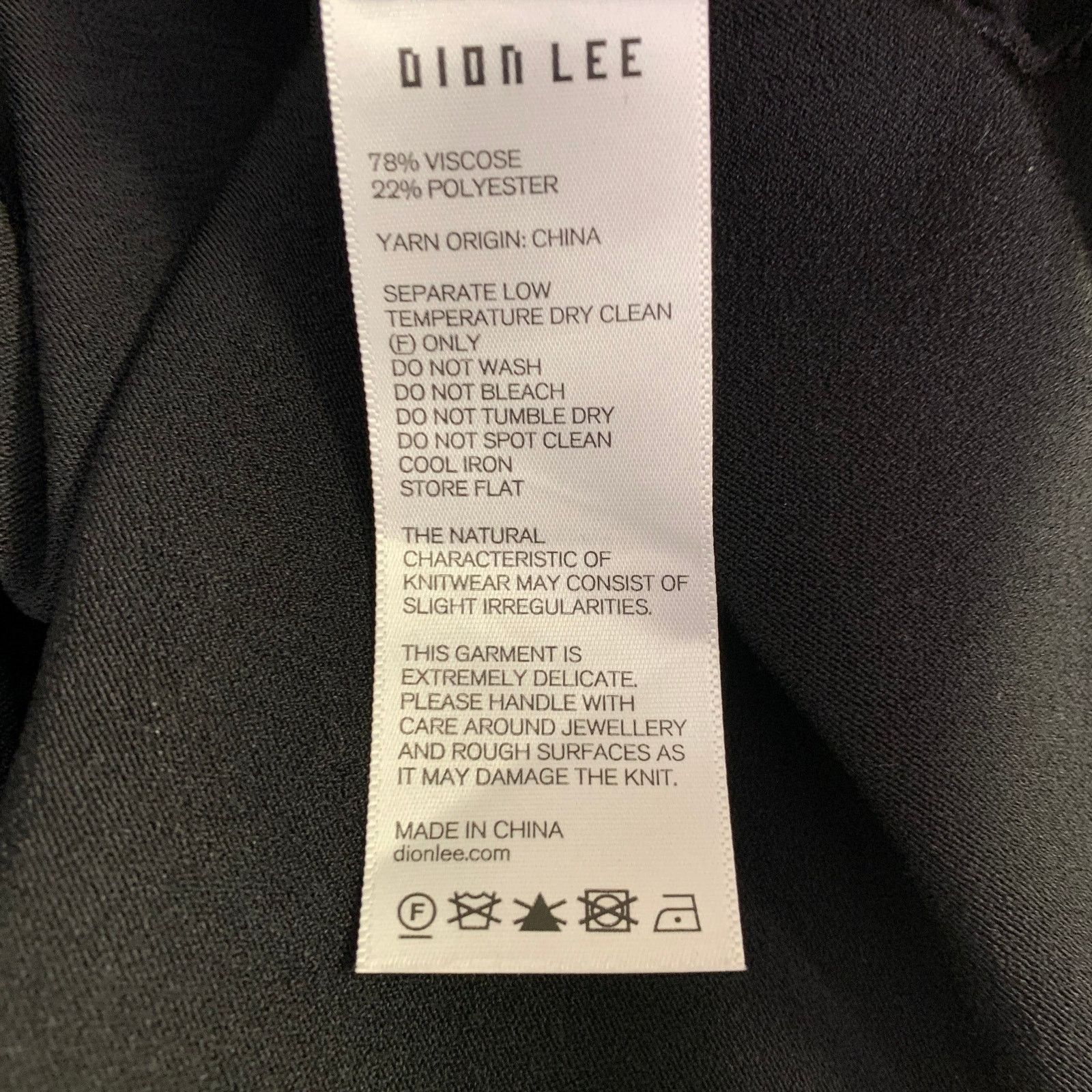 Dion Lee Black Navy Viscose Blend Cut Out Long Sleeve Mini Dress Size M / US 6-8 / IT 42-44 - 7 Thumbnail