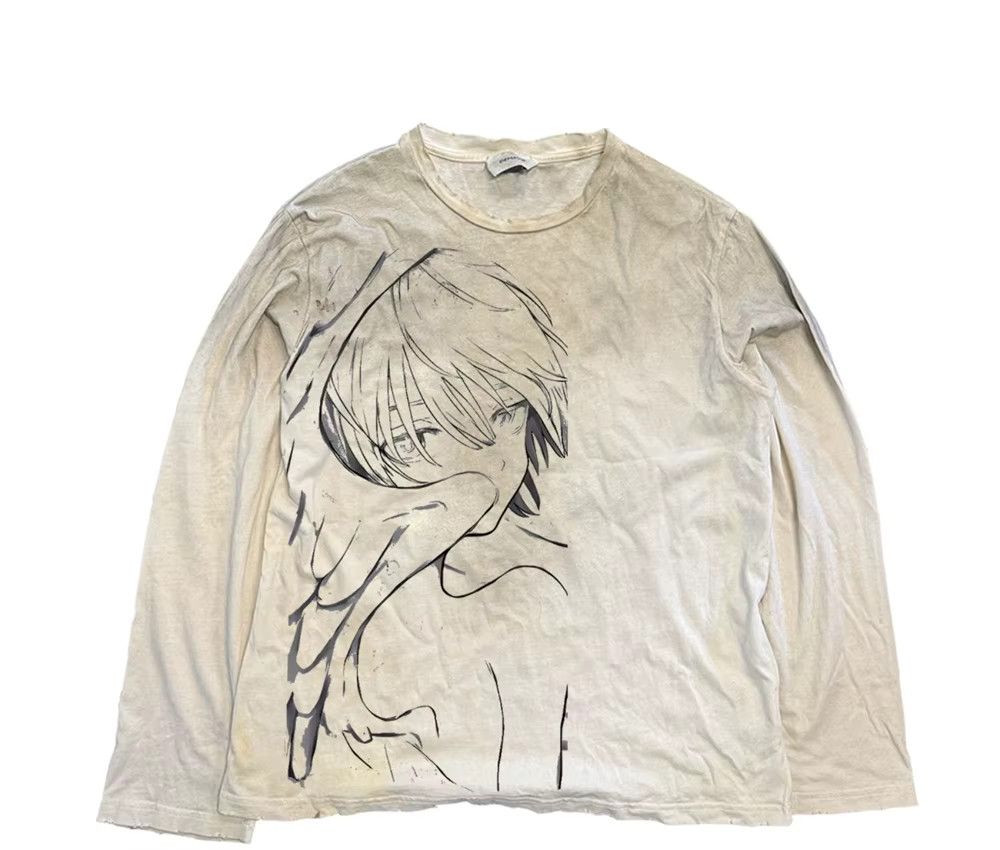 Japanese Brand Vintage Washed Long Sleeves T-Shirt Size US XL / EU 56 / 4 - 5 Thumbnail
