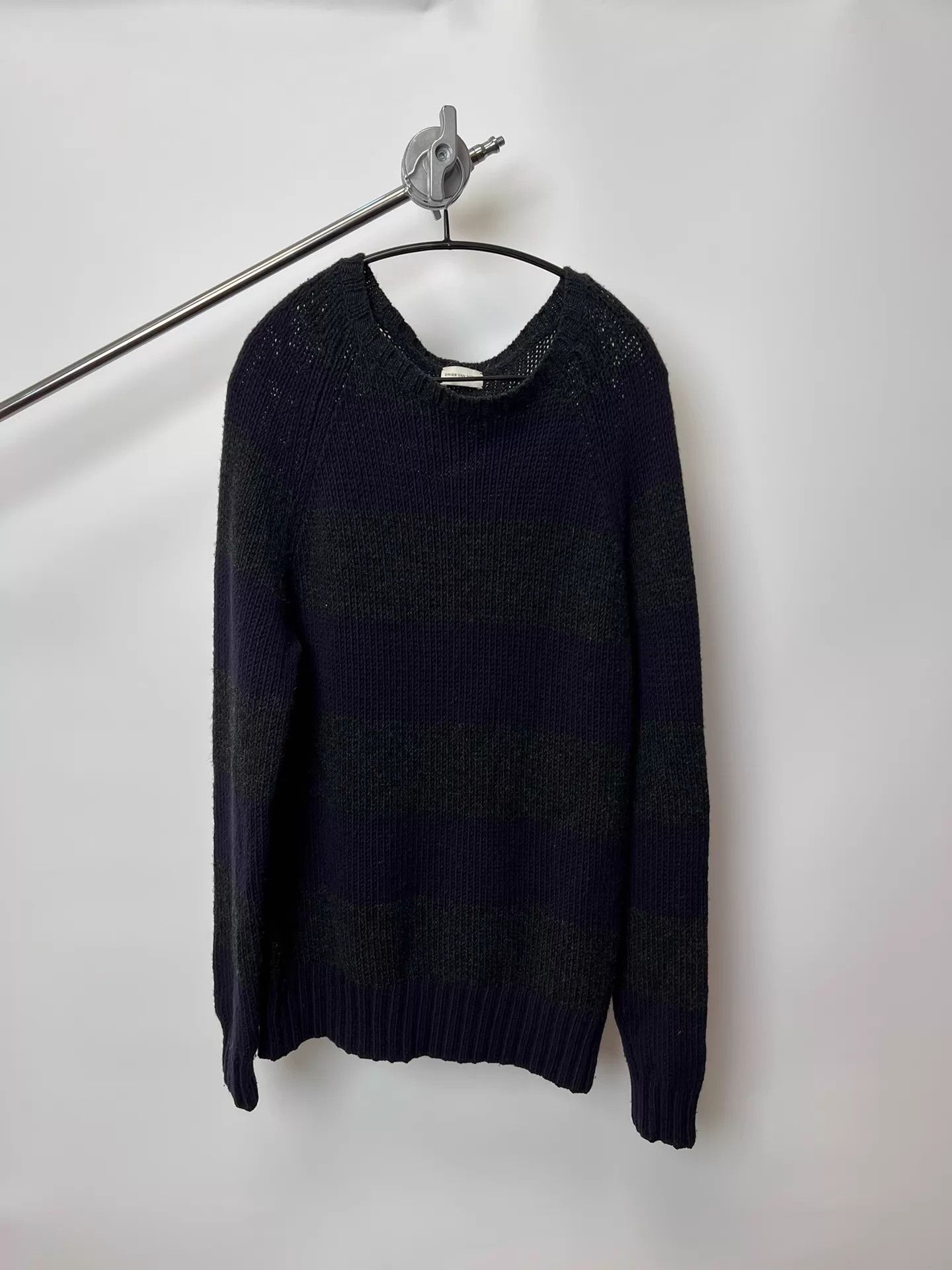 Dries Van Noten Dries Van Noten Striped Wool Knit Drop Shoulder Sweater M Size M / US 6-8 / IT 42-44 - 1 Thumbnail