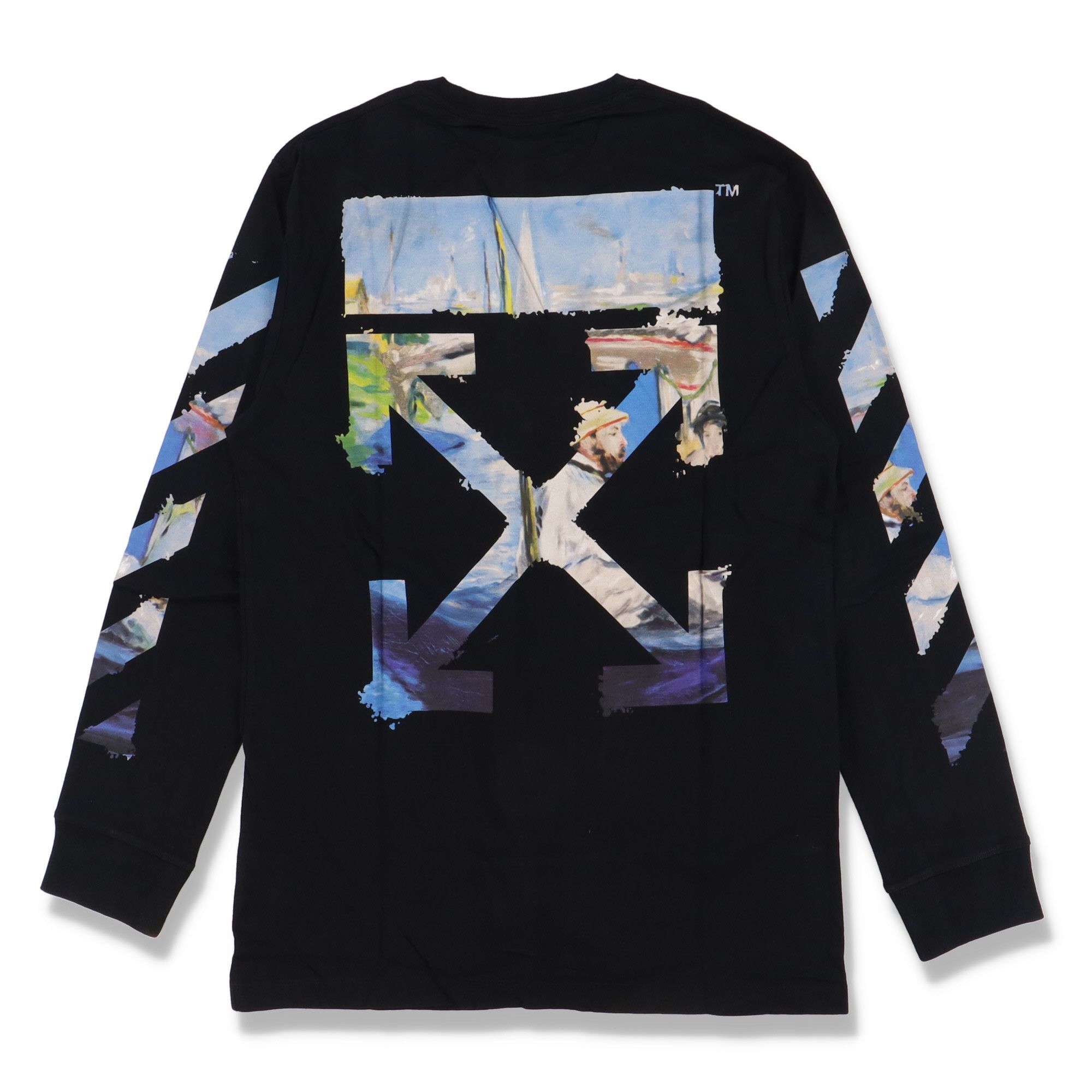 Black Painting Arrows Long Sleeve T-Shirt