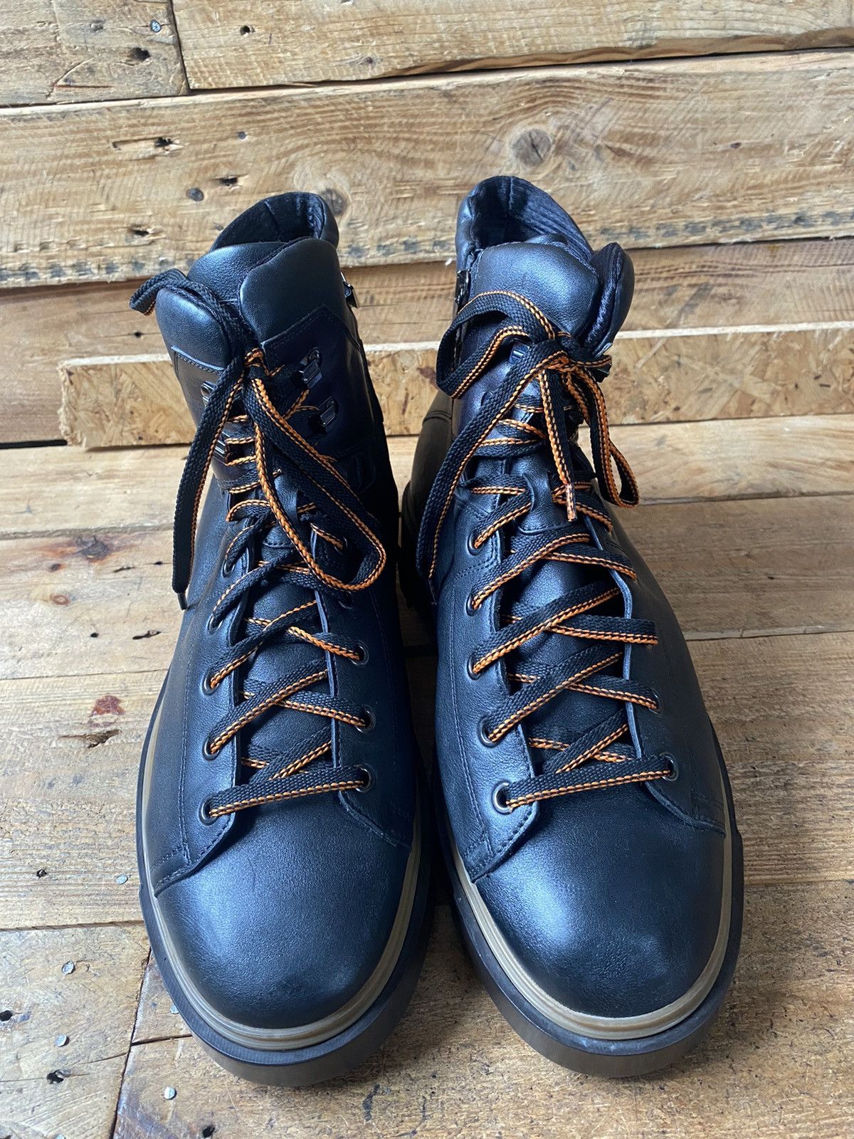 Designer × Prada × Santoni Santoni farah lace up hiking boots Uk 9 Size US 10 / EU 43 - 1 Thumbnail