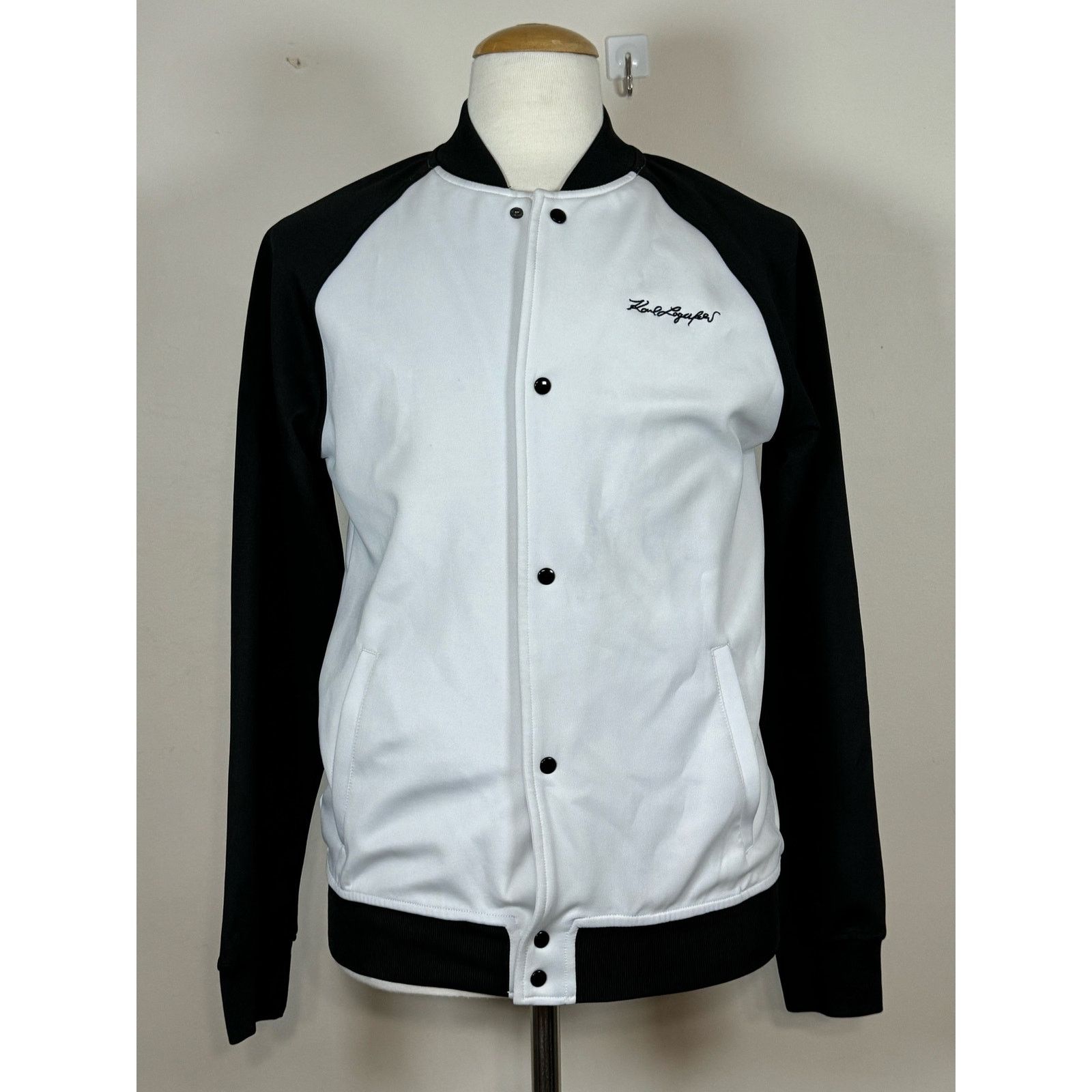 Karl Lagerfeld Karl Lagerfeld Paris Colorblock Scuba Baseball Track Jacket Size US S / EU 44-46 / 1 - 1 Thumbnail
