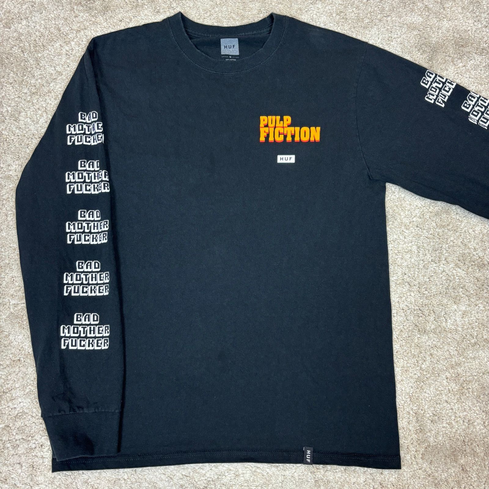 Huf Huf Pulp Fiction Long Sleeve T Shirt Men's Medium Size US M / EU 48-50 / 2 - 2 Thumbnail