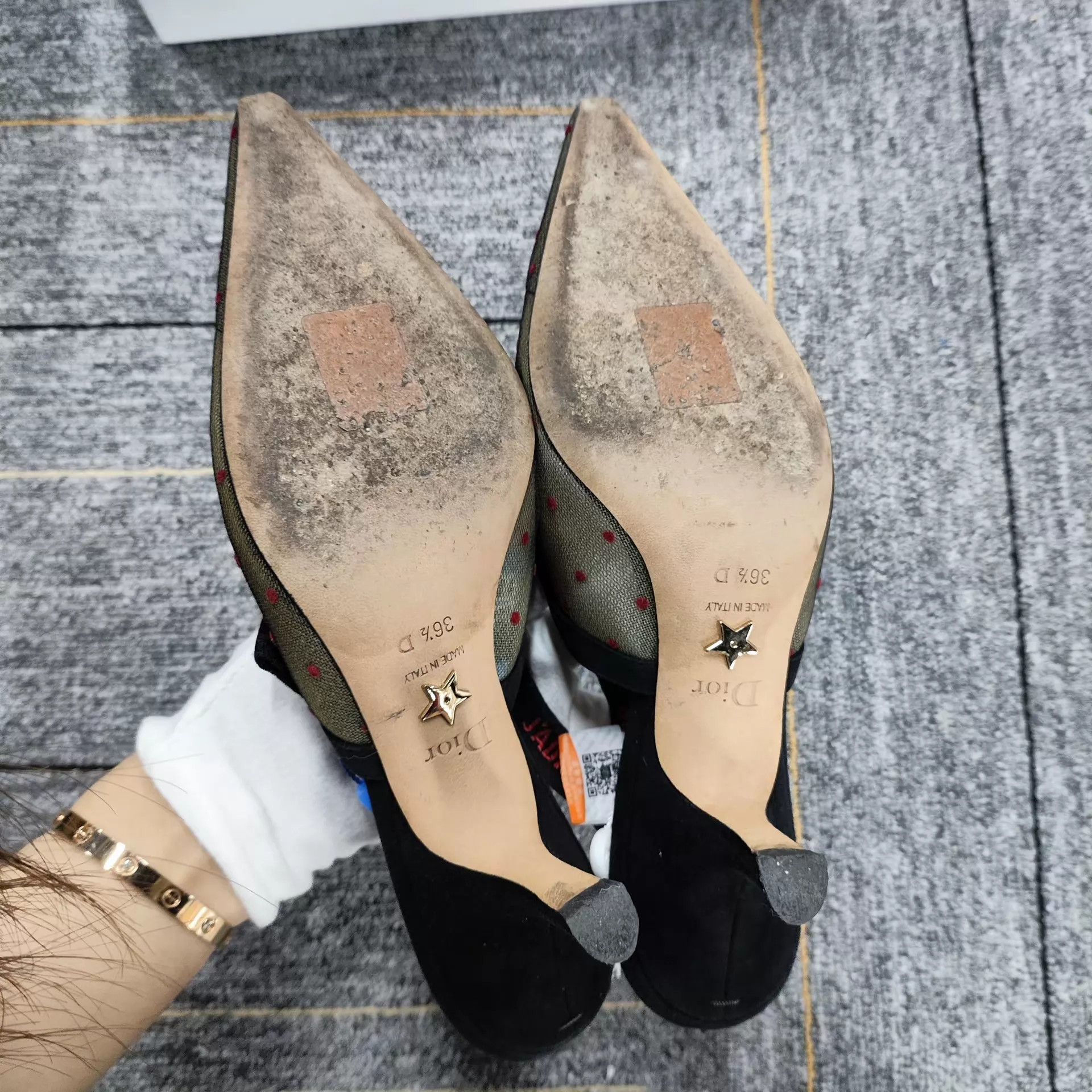Dior Dior Low-Heel Pumps 36.5 260307JJKBY07 Size US 6 / IT 36 - 4 Thumbnail