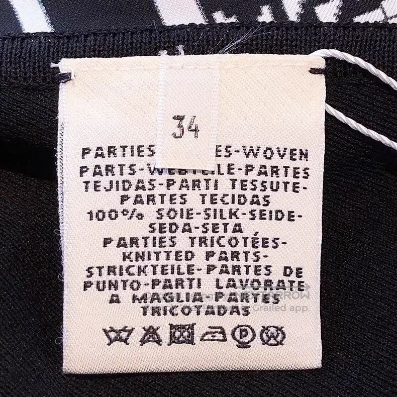 Hermes Hermes Spring/Autumn Twillaine series, black and white sil Size XXS / US 00 / IT 34 - 8 Thumbnail