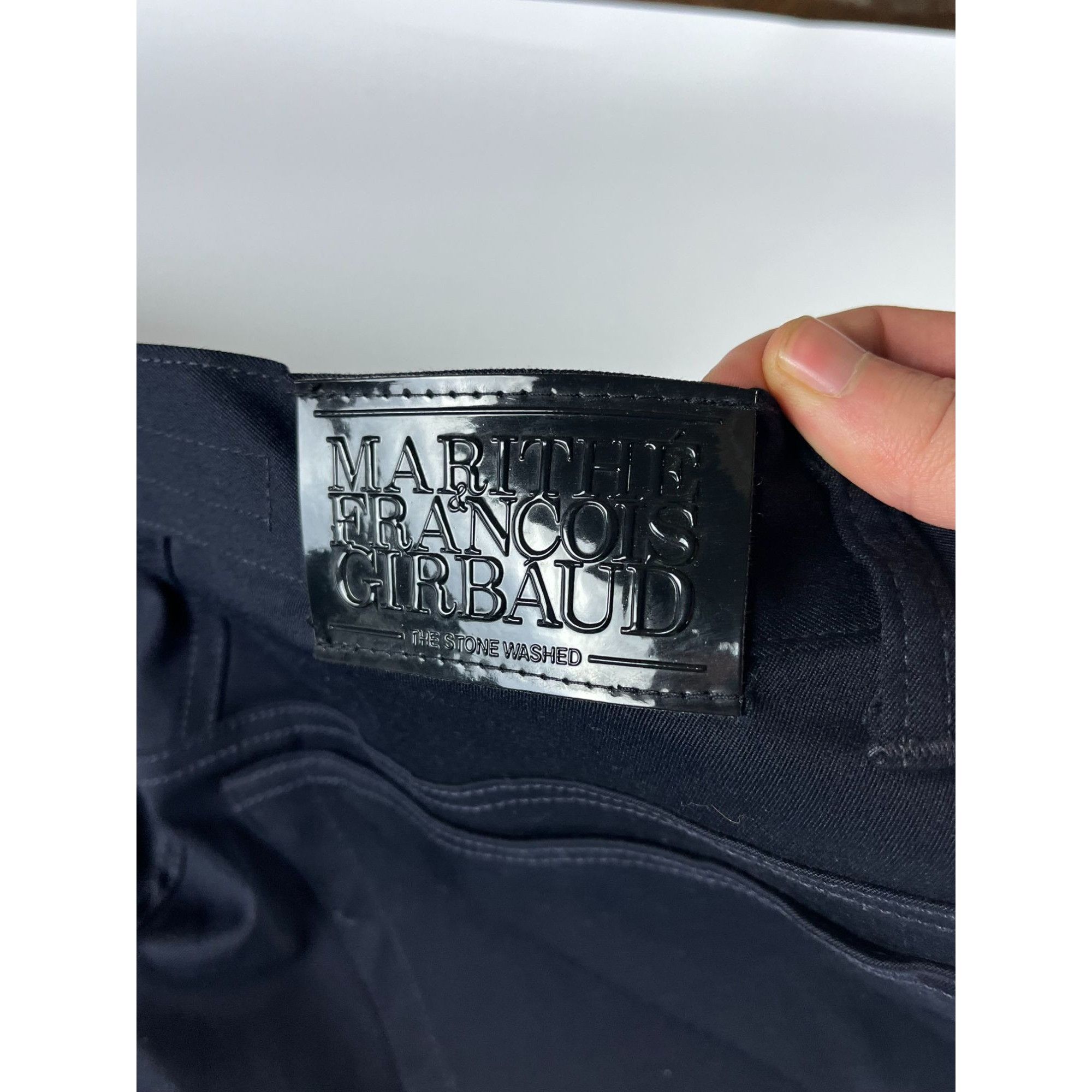 Designer × Marithe + Francois Girbaud Marithe Francois Girbaud Mens Black Stone Washed Pants Made Size US 34 / EU 50 - 2 Thumbnail
