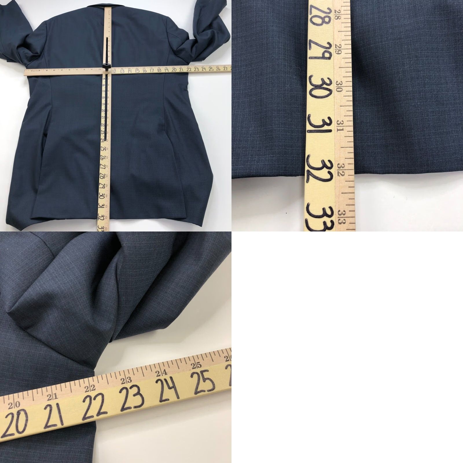 Hugo Boss HUGO BOSS The James/Sharp2 44L Long 100% Wool Two Button Suit Sport Jacket Blue Size 40R - 10 Thumbnail