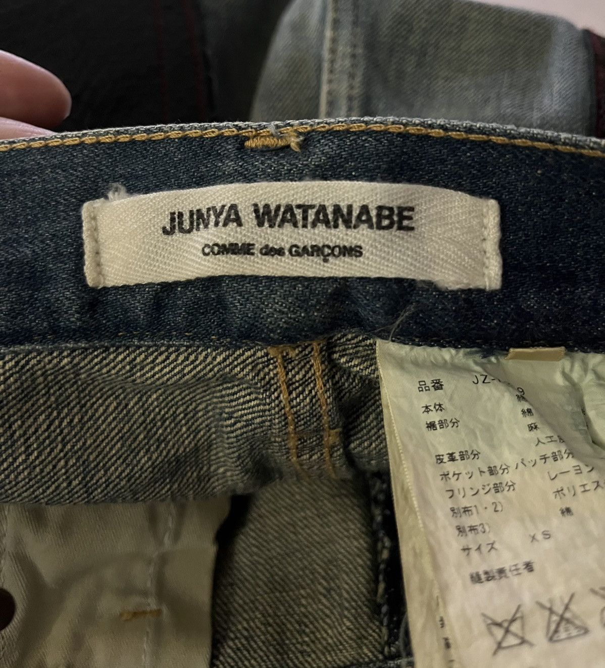 Junya Watanabe Junya Watanabe Comme Des Garcons Cdg Patchwork Cropped Jeans Size US 30 / EU 46 - 13 Thumbnail