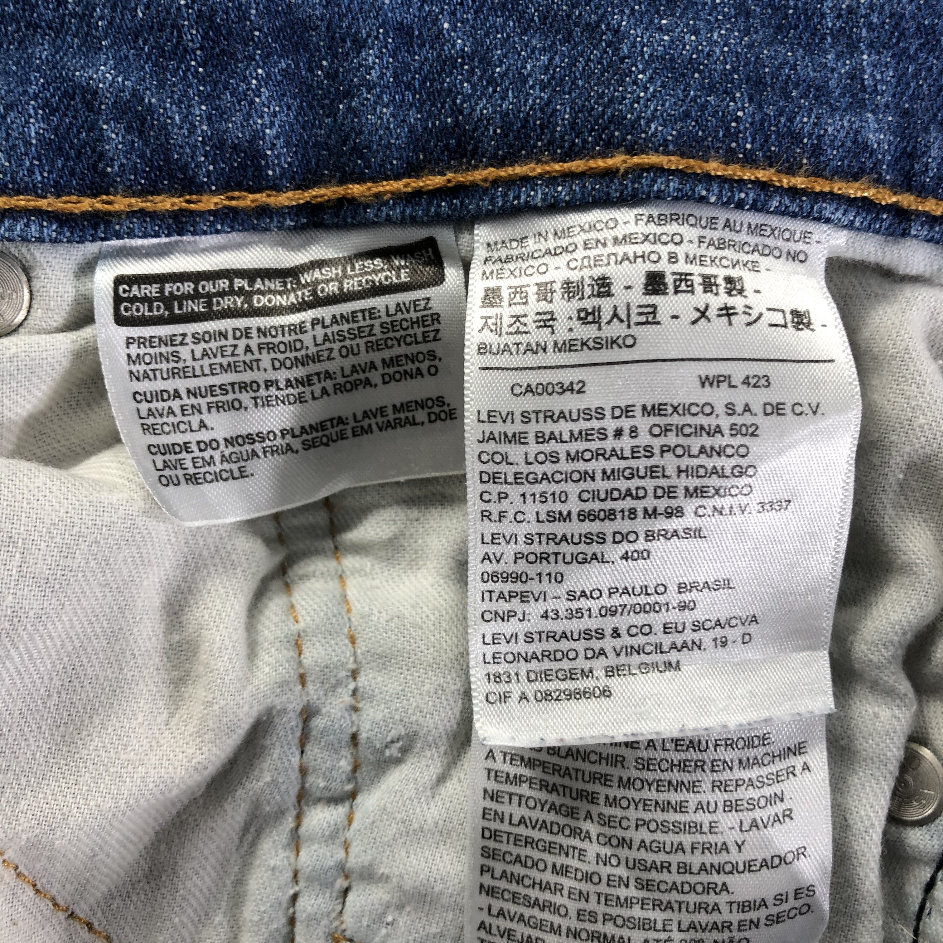 Levi's Vintage Blue Wash Levis 514 Jeans-J3415 Size 32" / US 10 / IT 46 - 9 Thumbnail