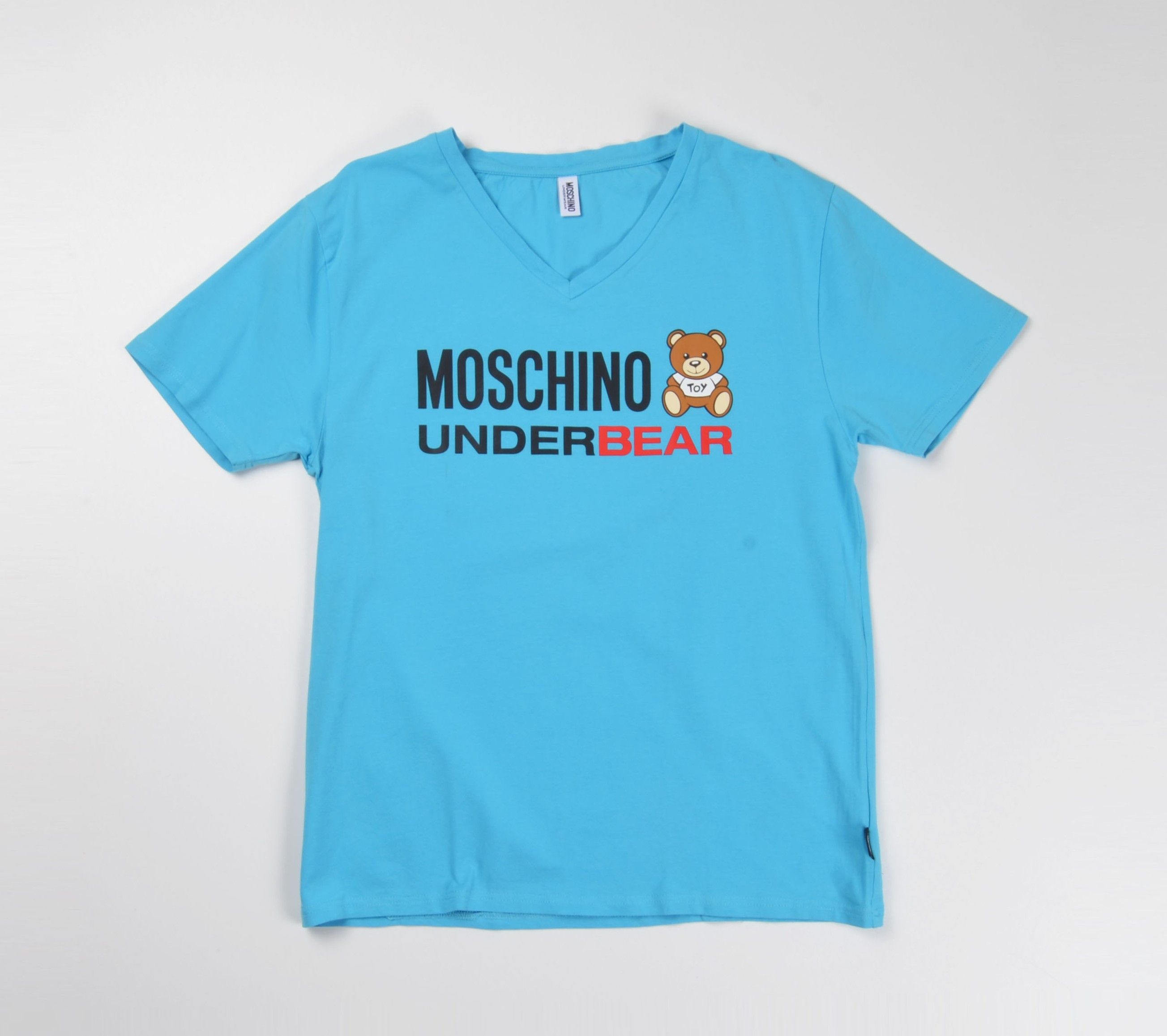 Moschino Moschino Underwear Blue Underbear Teddy Bear Tee Size US L / EU 52-54 / 3 - 1 Thumbnail