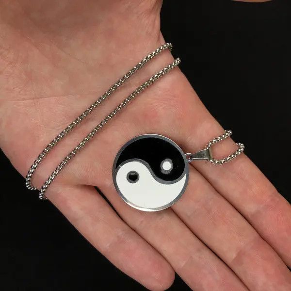 Jewelry Hirasawa x Hara Yin Yang Pendant Neckalce Punk Chain Size ONE SIZE - 1 Thumbnail
