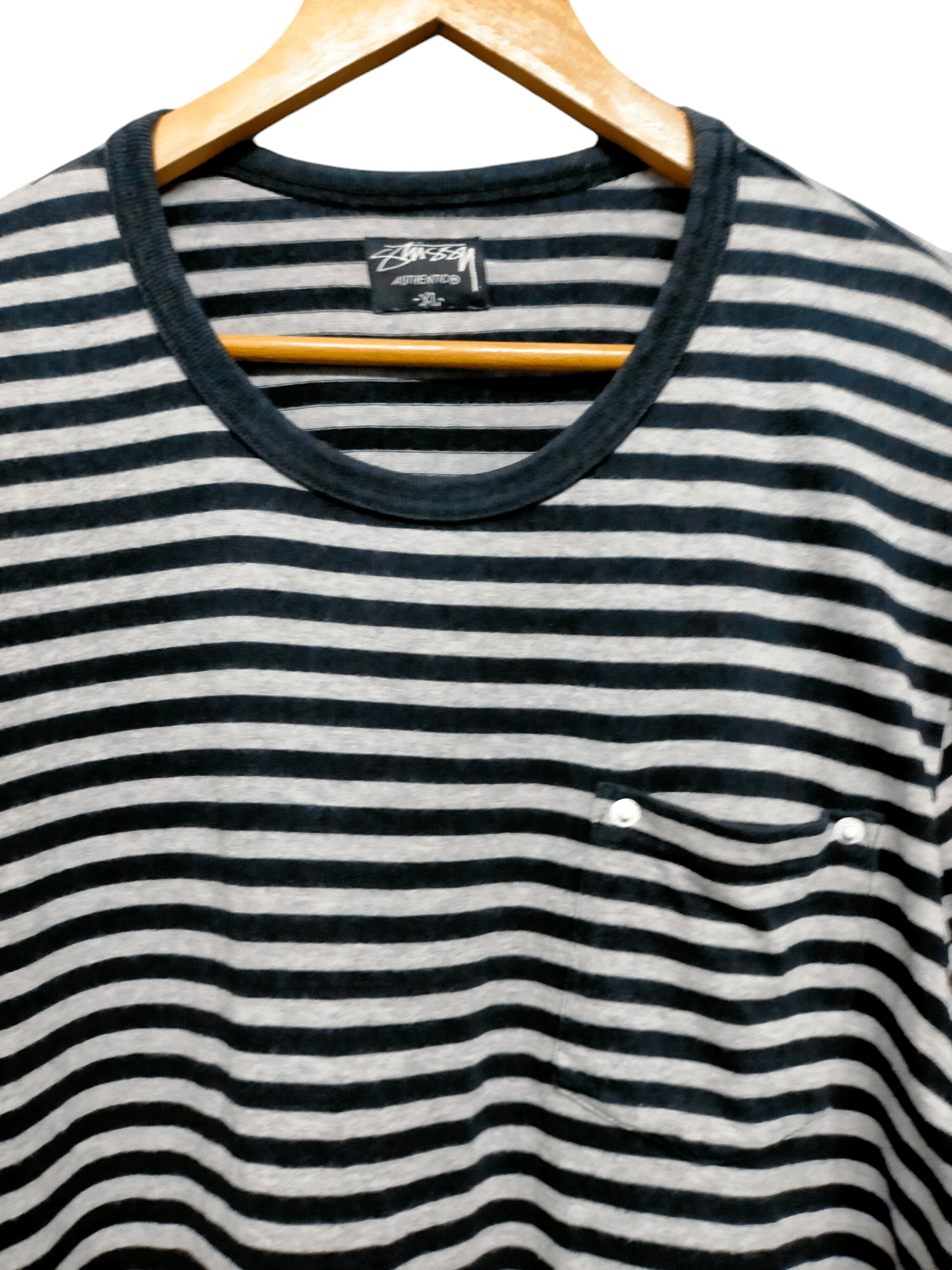 Stussy Stussy Stripe Pocket Stretch Long Sleeve Tee Size US XL / EU 56 / 4 - 3 Thumbnail