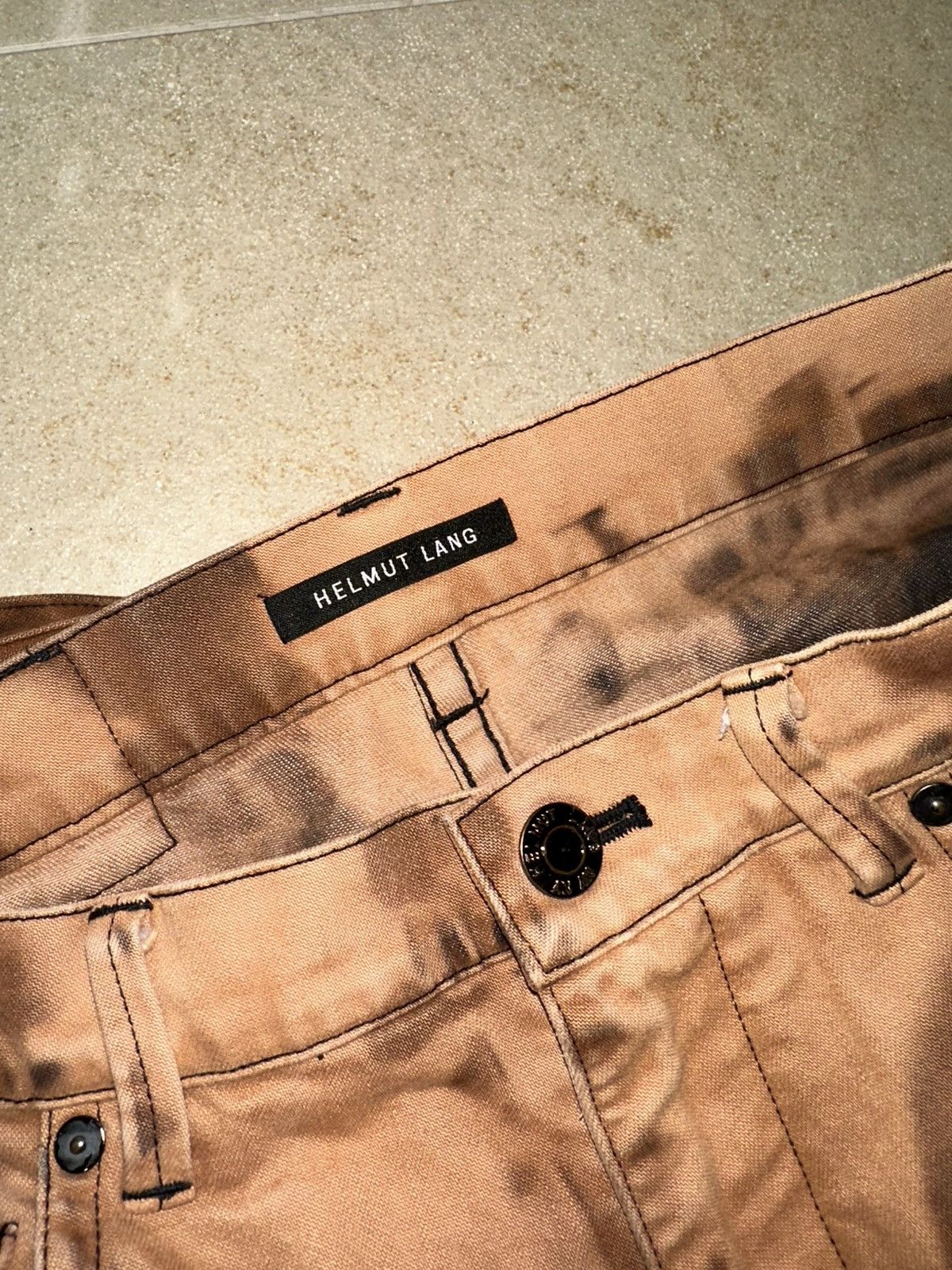 Helmut Lang Helmut Lang Acid Wash Cargo Pants Size US 29 - 4 Thumbnail