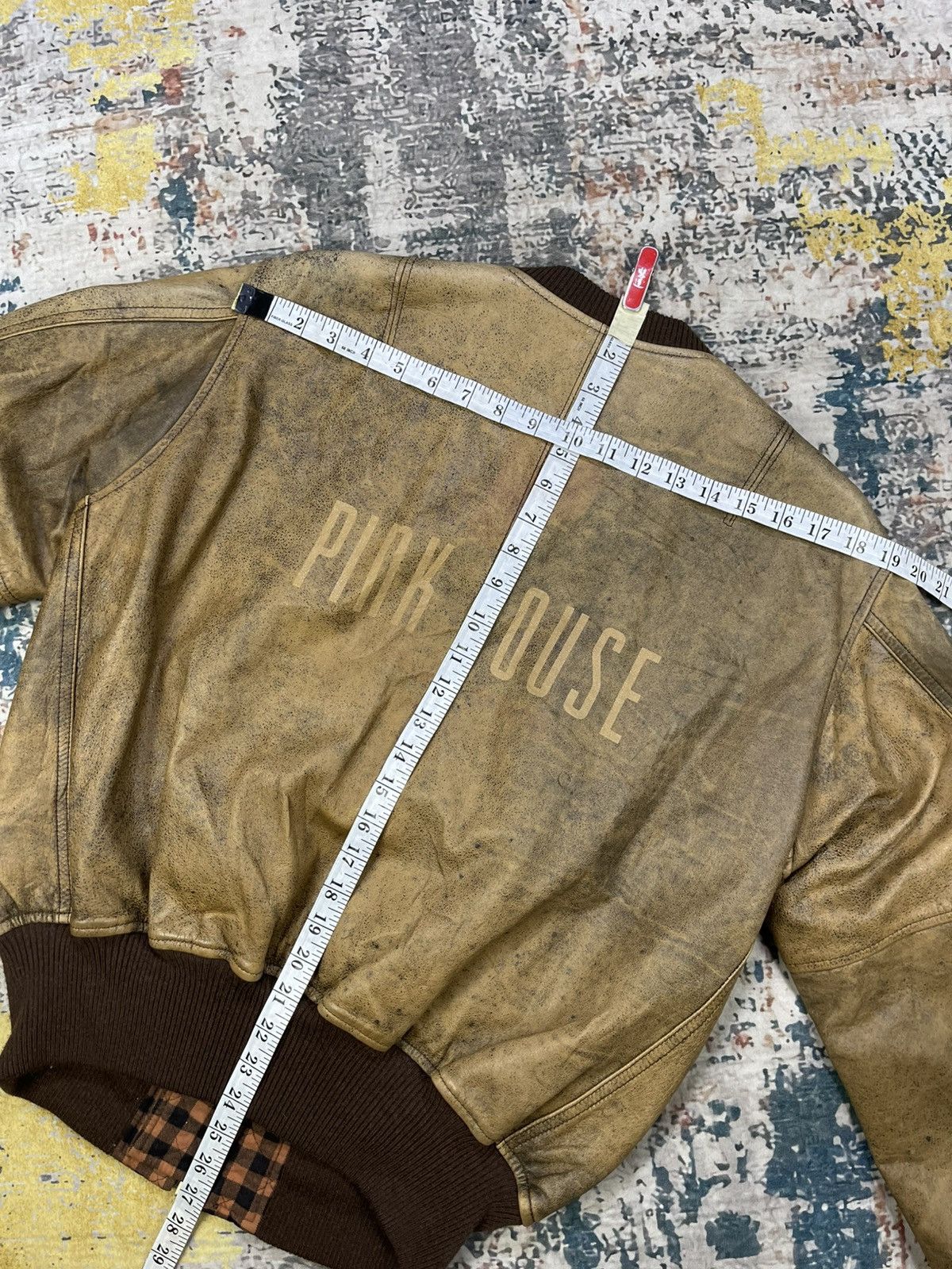 Genuine Leather Vtg Pink House Cowhide Leather Bomber Jacket Size US M / EU 48-50 / 2 - 11 Thumbnail