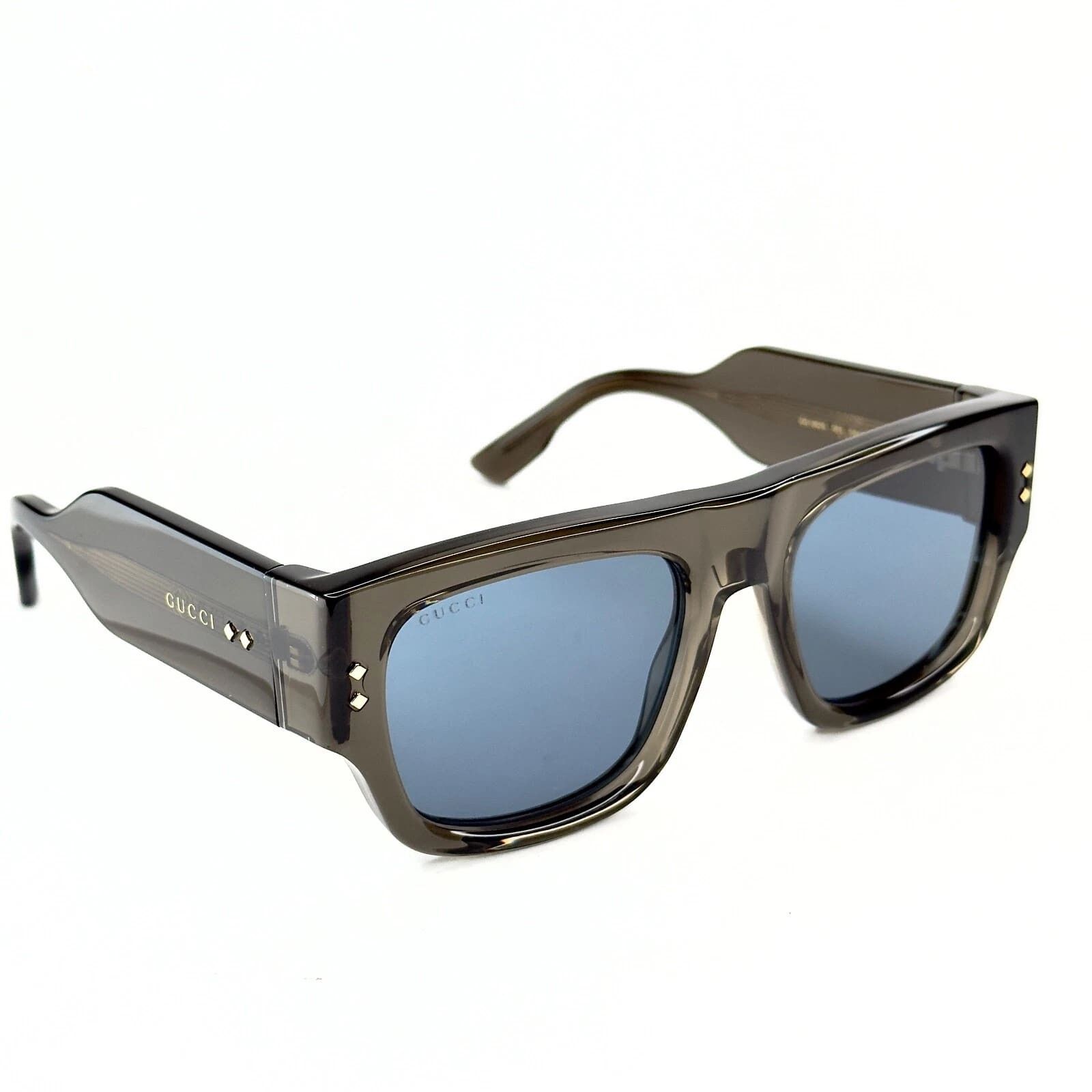 Gucci GUCCI GG1262 Crystal Gray Blue Diamond 1262 Unisex 003 Size ONE SIZE - 2 Thumbnail