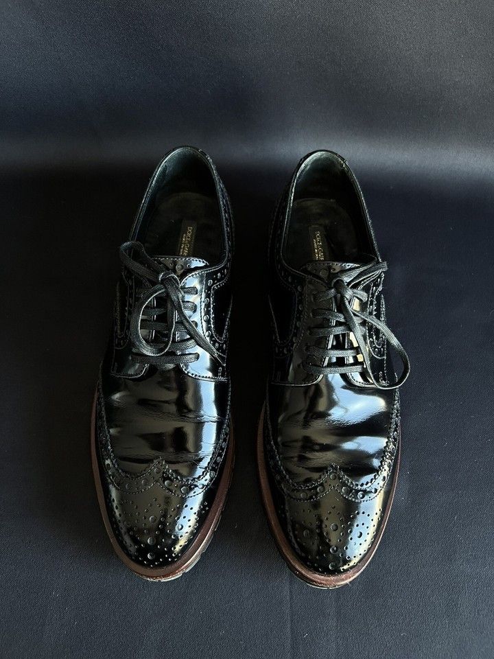 Dolce & Gabbana Dolce & Gabbana Oxfords Shoes Patent Leather Size 37 Size US 7 / IT 37 - 2 Thumbnail